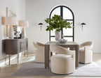 Hooker Furniture Modern Mood Leg Dining Table with 1-24in Leaf in Mink