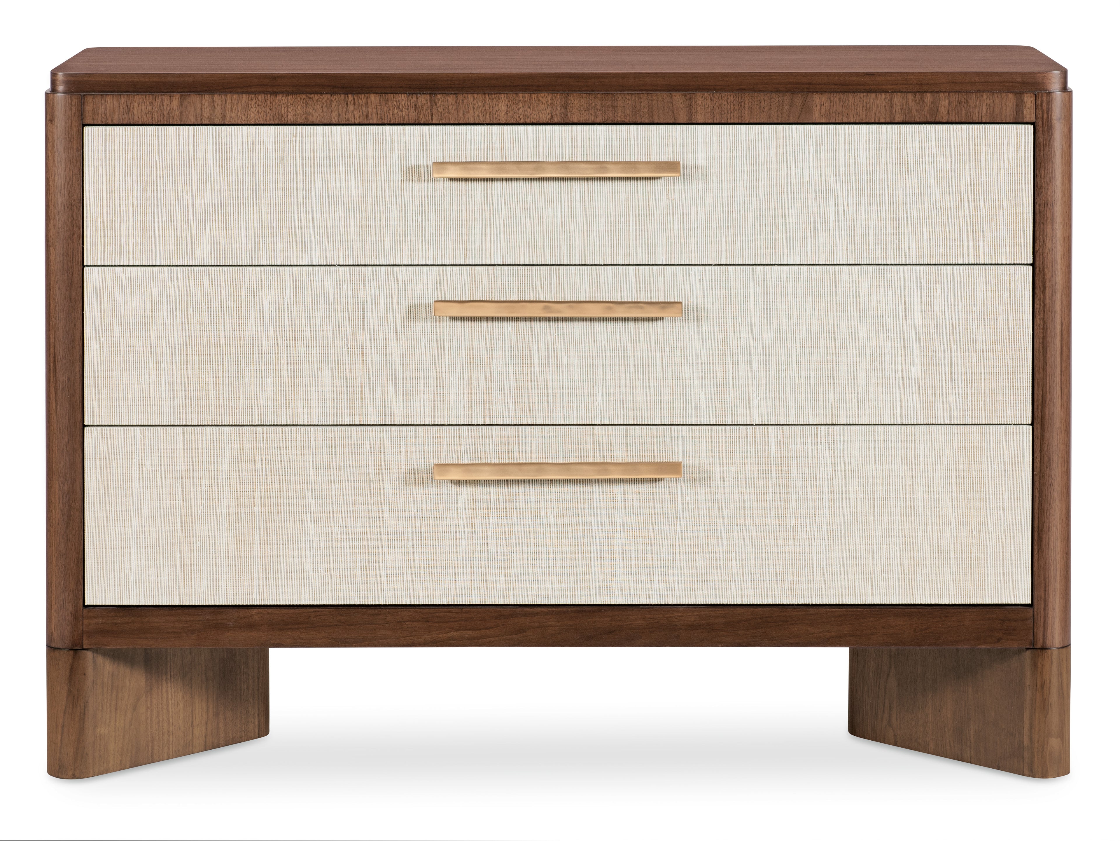 Hooker Furniture Eleana Three Drawer Chest in Light Caramel/Sunlit Bronze