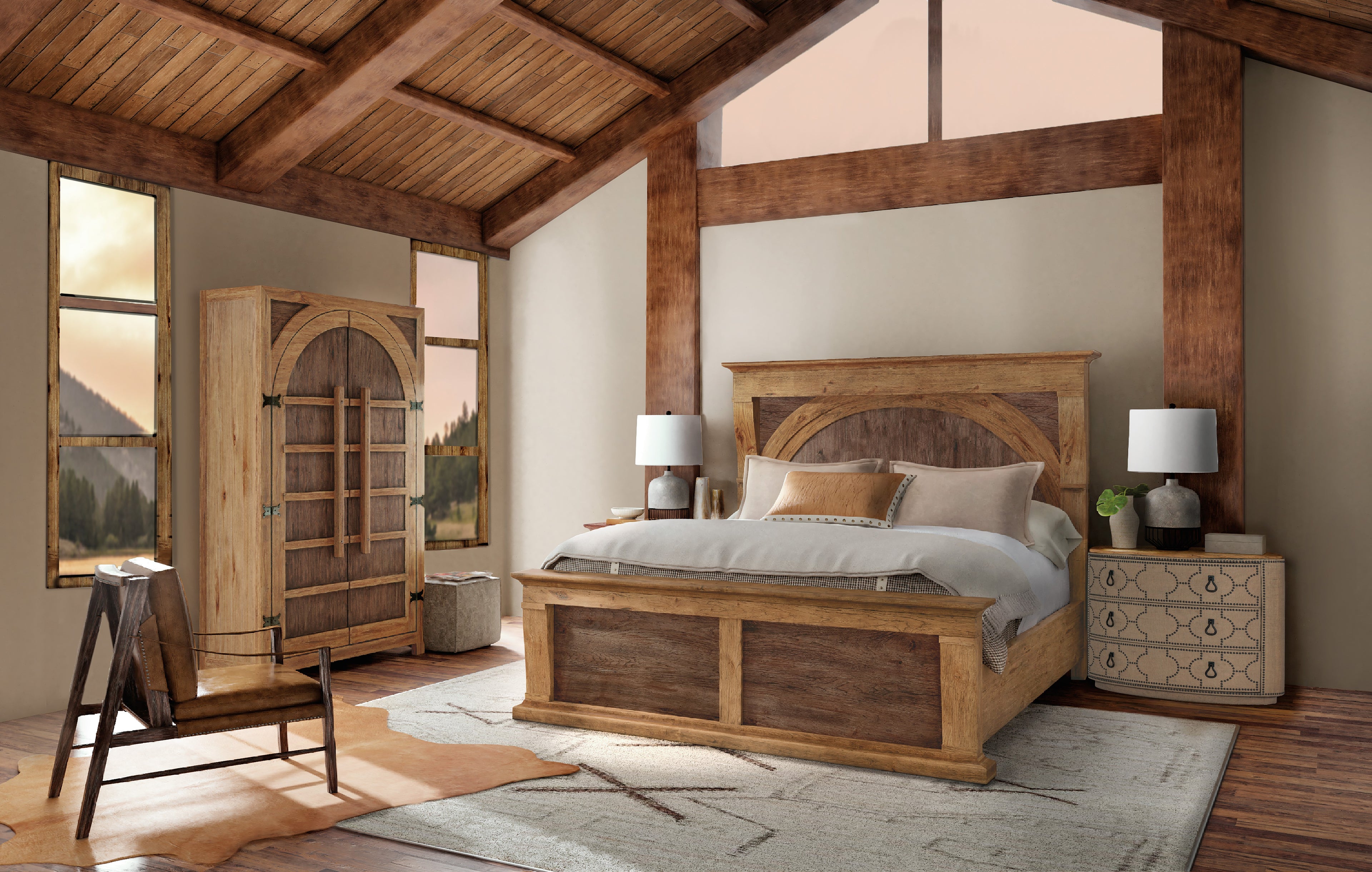 Hooker Furniture Big Sky Three Drawer Chest in Brown