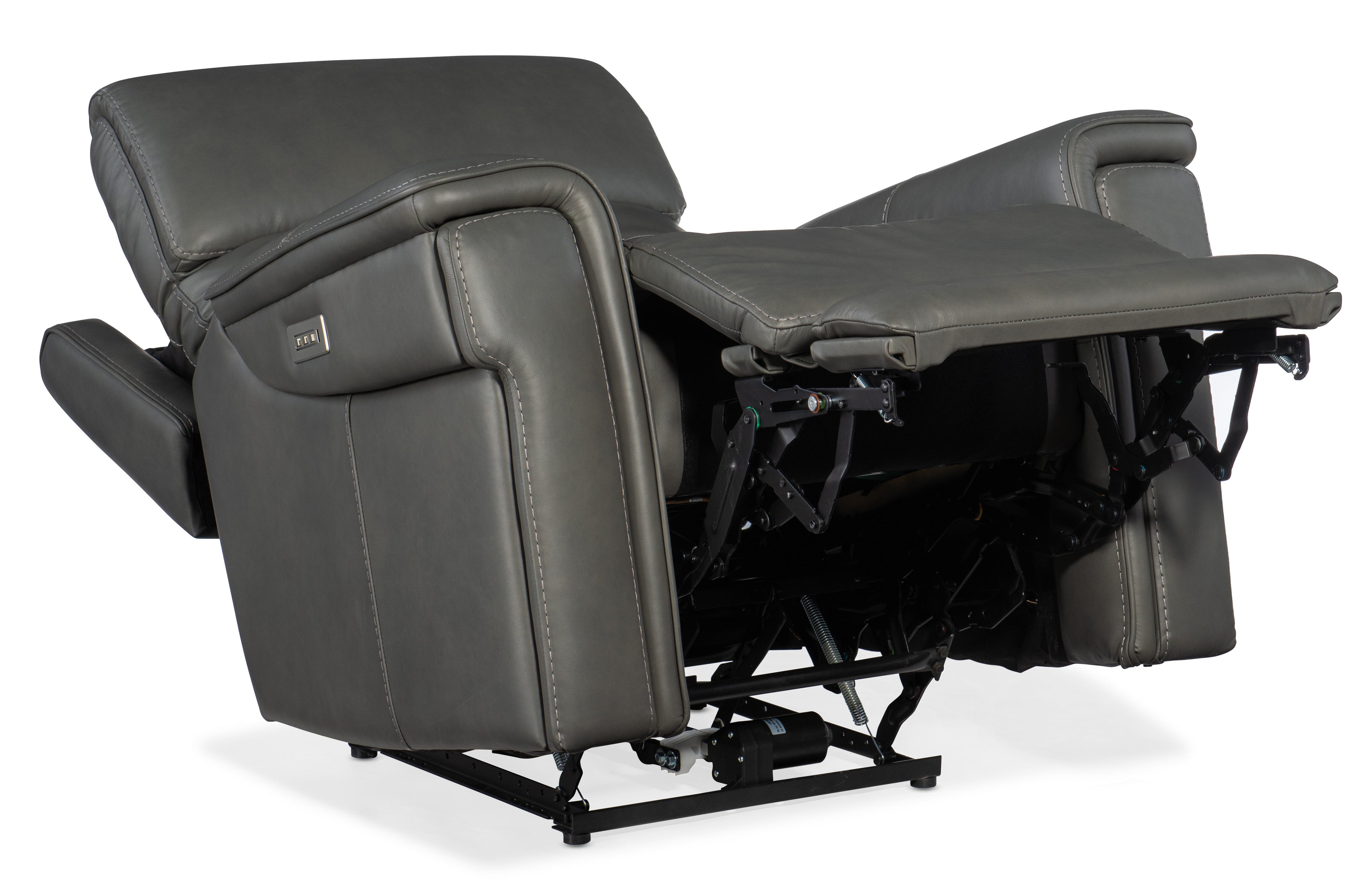 Hooker Furniture Lyra Zero Gravity Power Recliner with Power Headrest in Gray