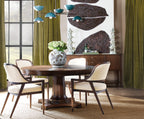 Hooker Furniture Archives Round Pedestal Dining Table in Walnut