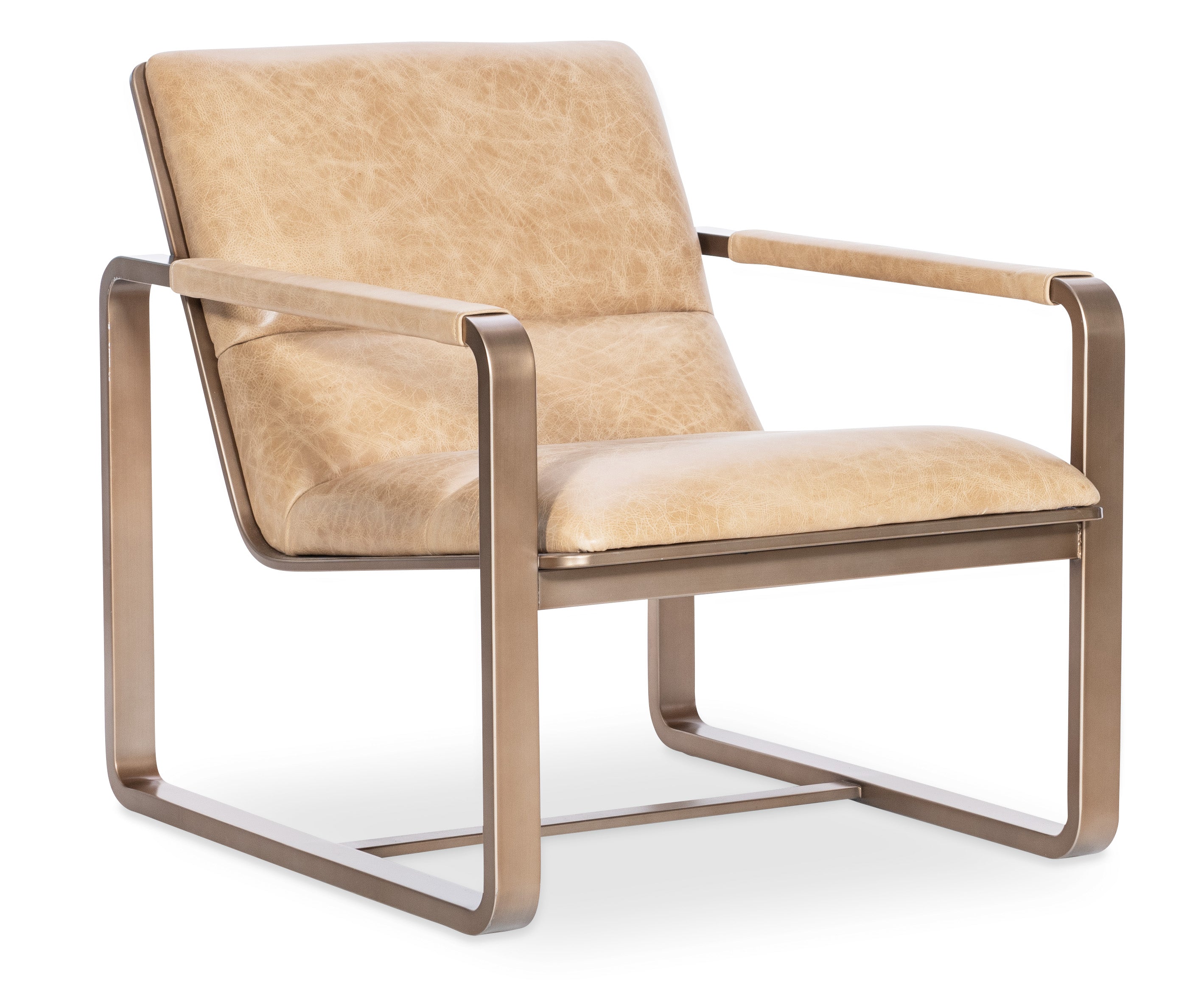 Hooker Furniture Cooper Lounge Chair in Beige/Gold