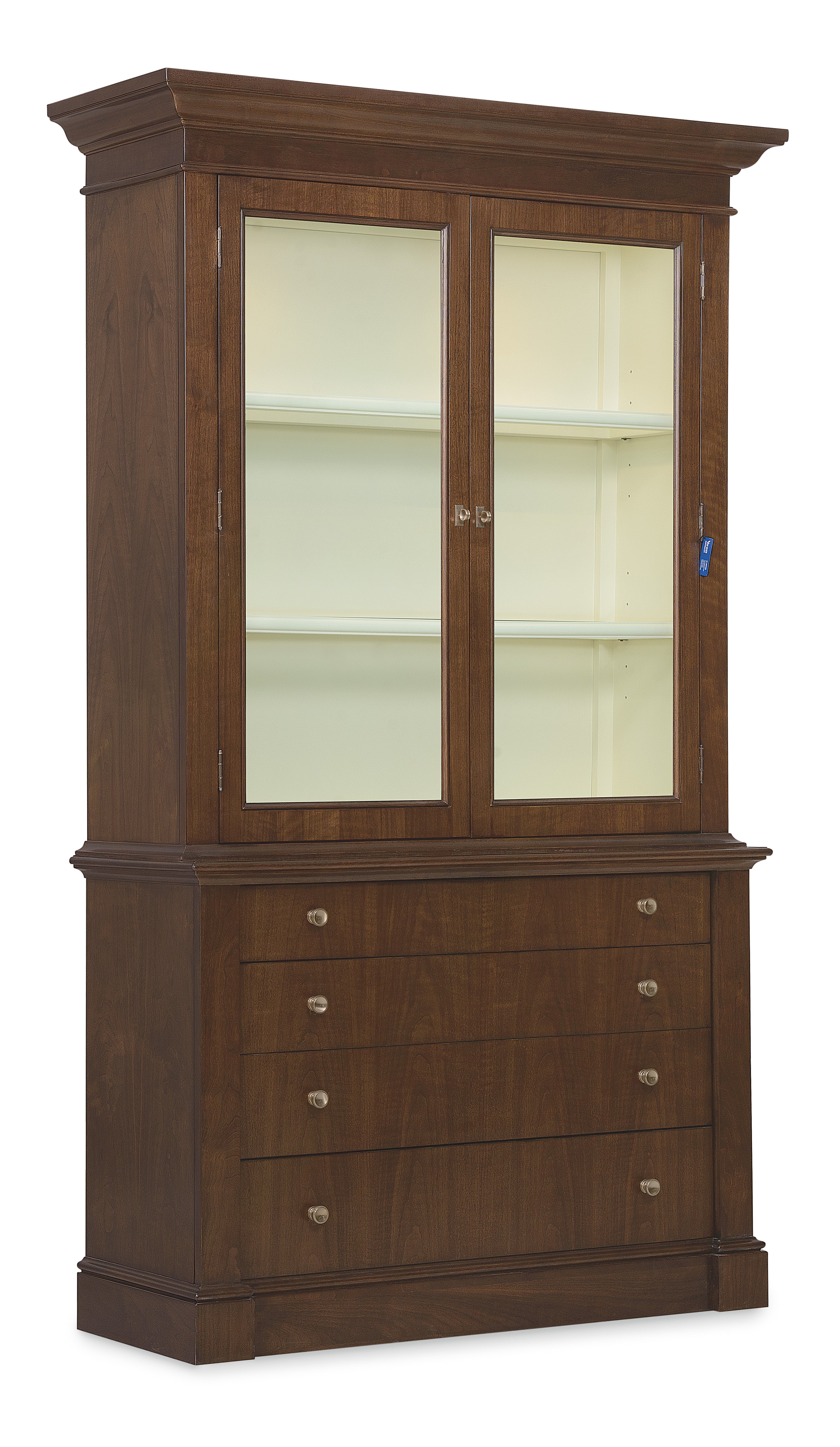 Hooker Furniture Archives Display Cabinet in Walnut