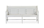 Heron Cove Bench w/Back in Chalk White and Dovetail Grey