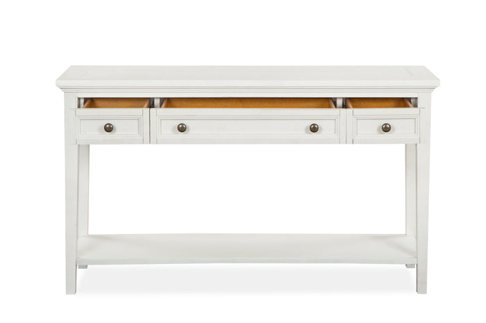 Heron Cove Rectangular Sofa Table in Chalk White