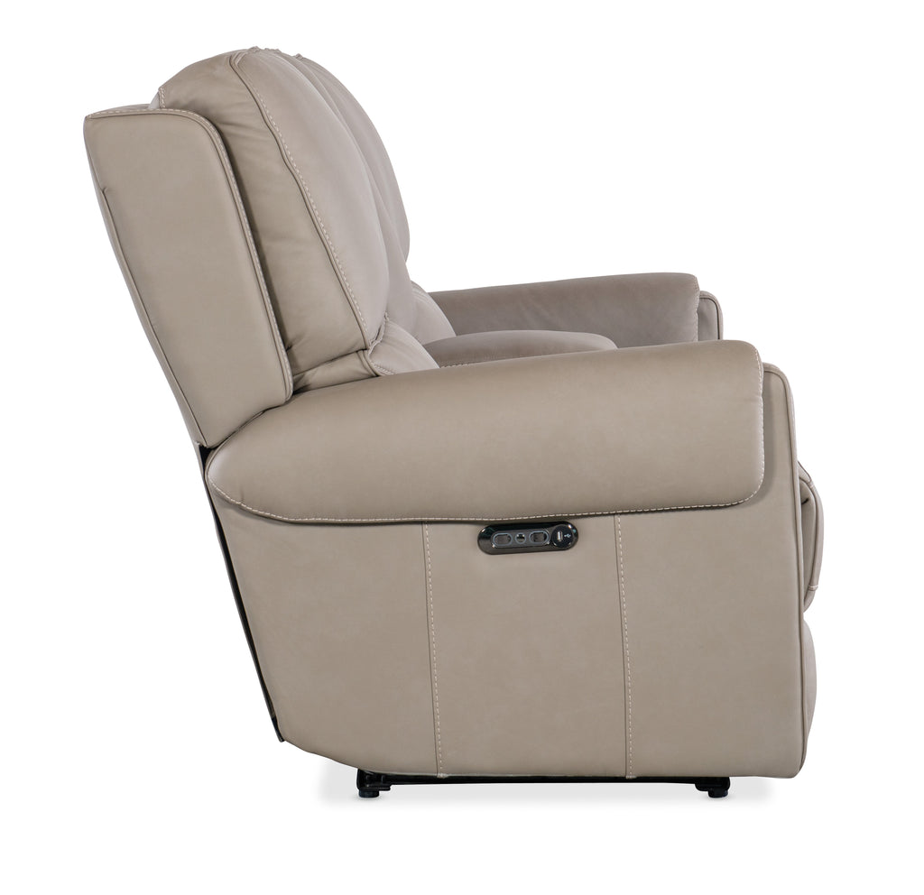 Hooker Furniture Somers Console Loveseat with Power Recline & Power Headrest
