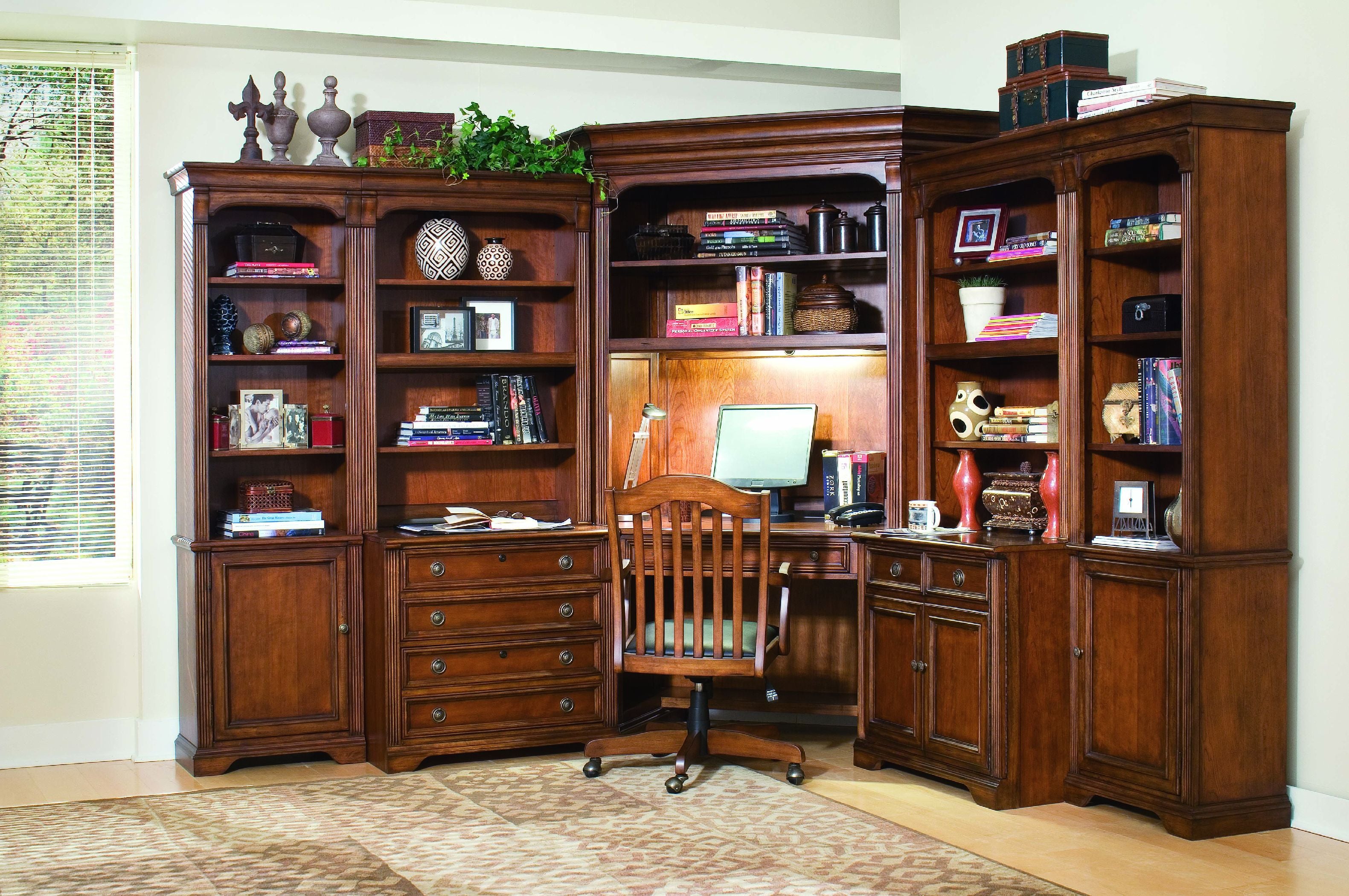 Hooker Furniture Brookhaven 32" Lateral File in Medium Wood