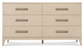 Hooker Furniture Westwood Six-Drawer Dresser in Limestone