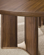 Hooker Furniture Eleana Rectangle Dining Table with Two 20-inch Leaves in Light Caramel/Sunlit Bronze