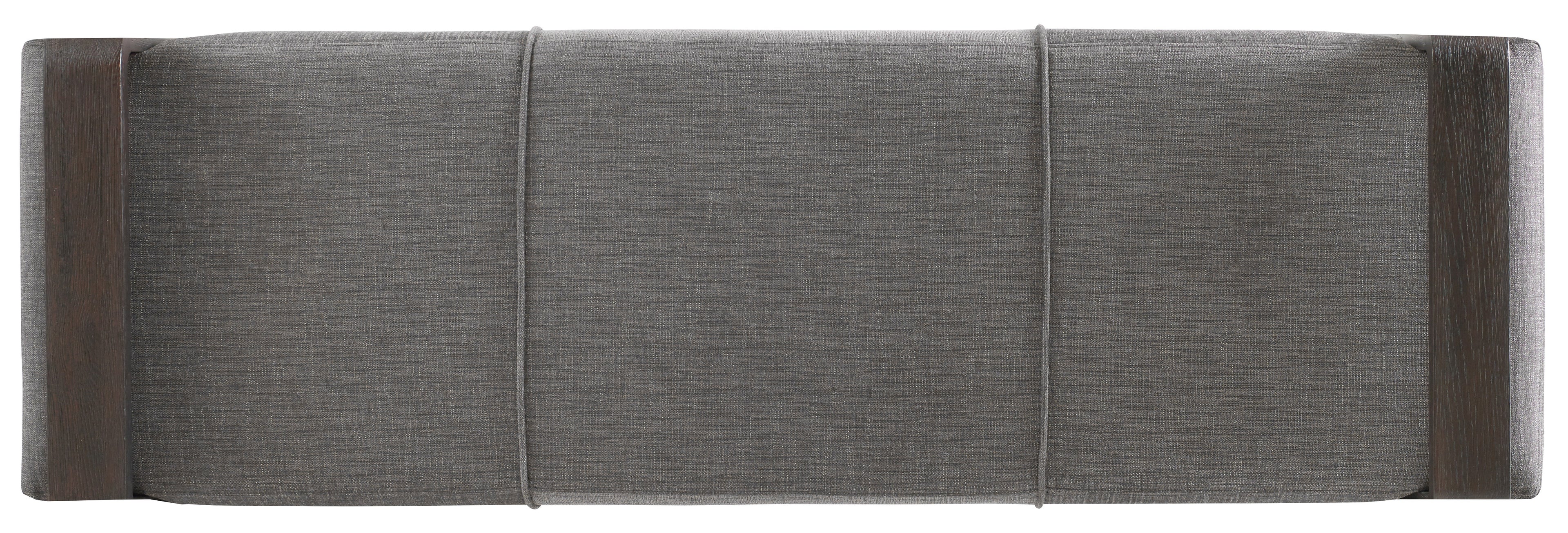 Hooker Furniture Curata Upholstered Bench in Dark Wood