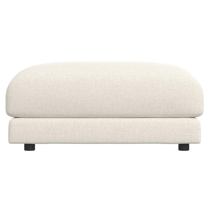 Rylan Fabric Bumper Ottoman in Ivory