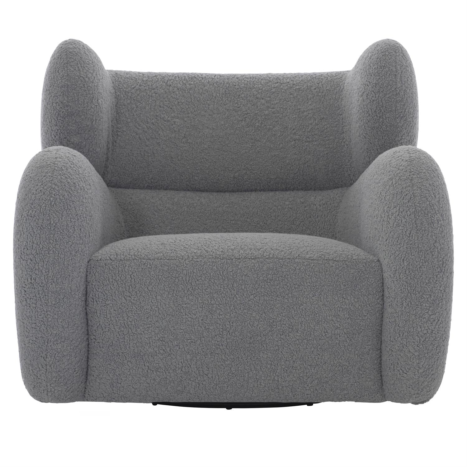 Pablo Fabric Swivel Chair in Gray