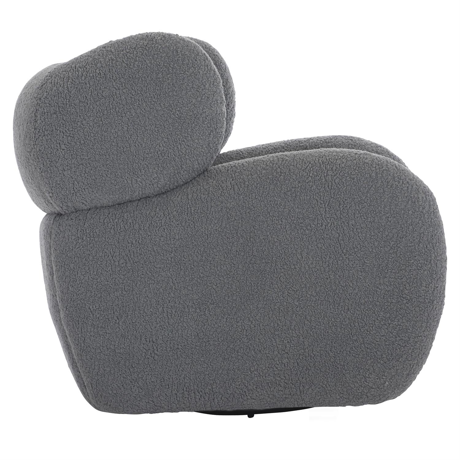 Pablo Fabric Swivel Chair in Gray