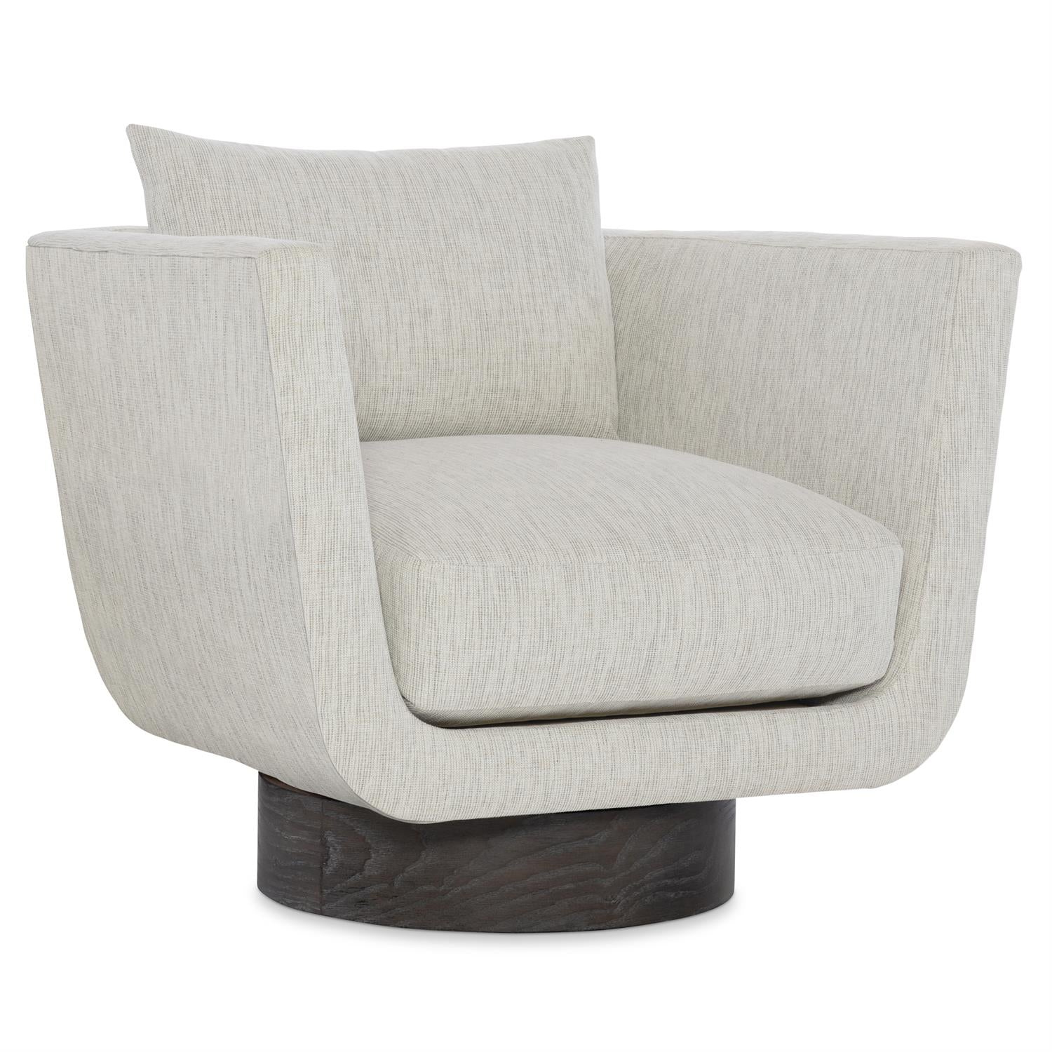 Gemma Fabric Swivel Chair in Portobello