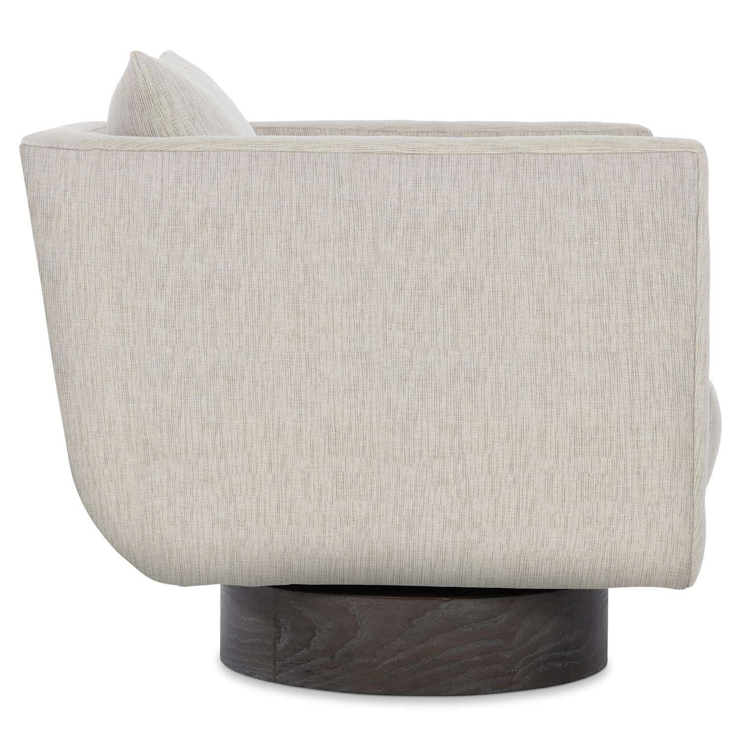 Gemma Fabric Swivel Chair in Portobello