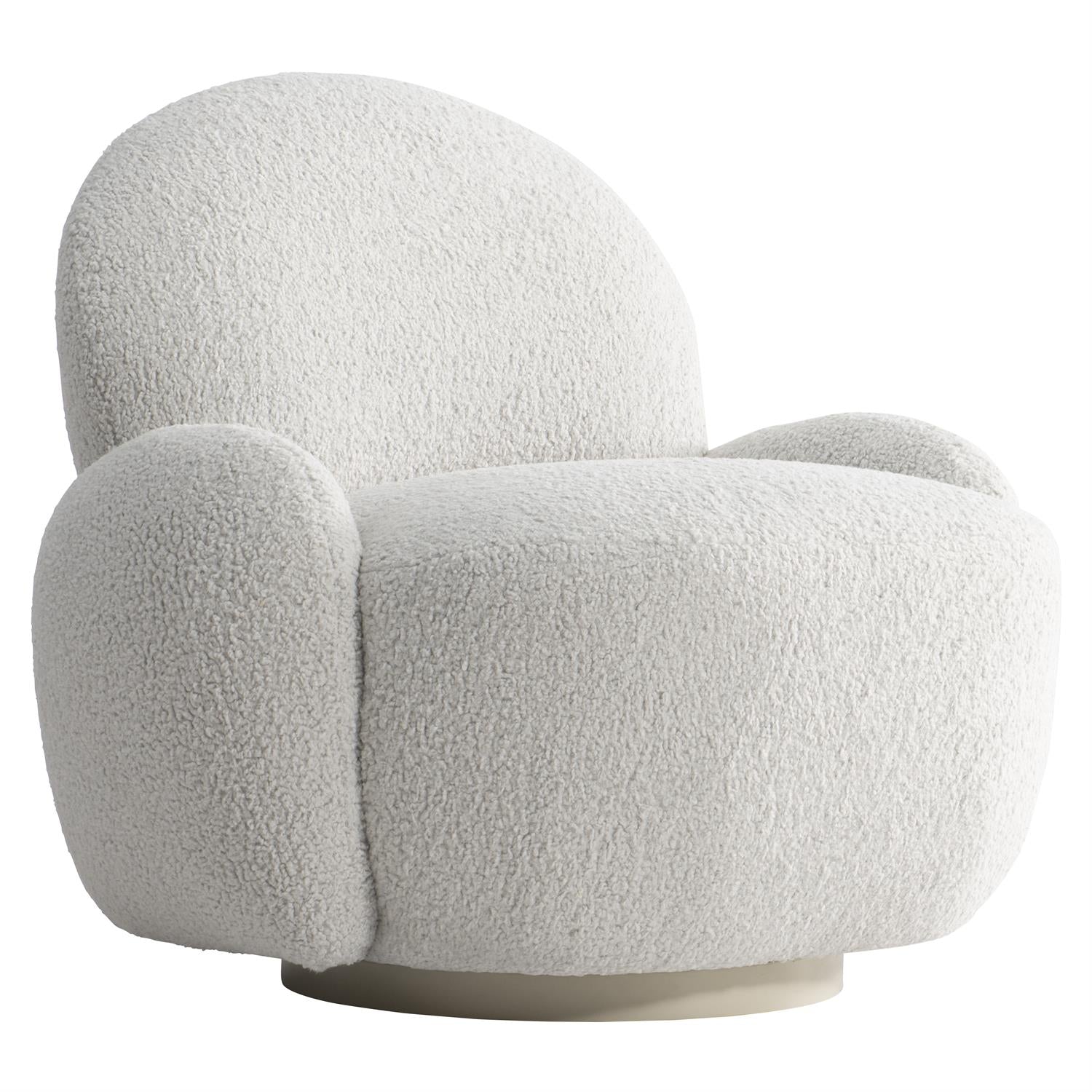St. Jean Fabric Swivel Chair in Greige
