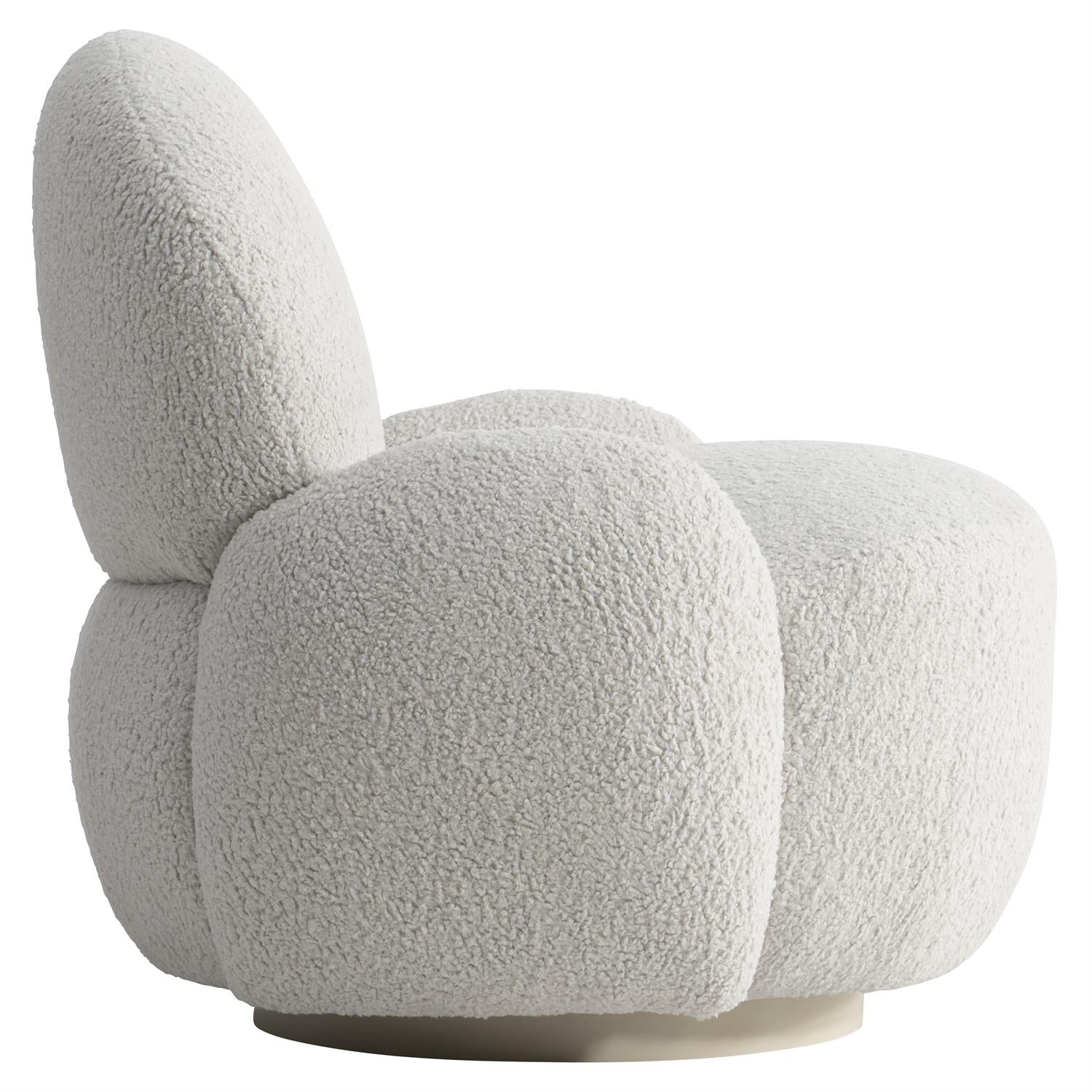 St. Jean Fabric Swivel Chair in Greige