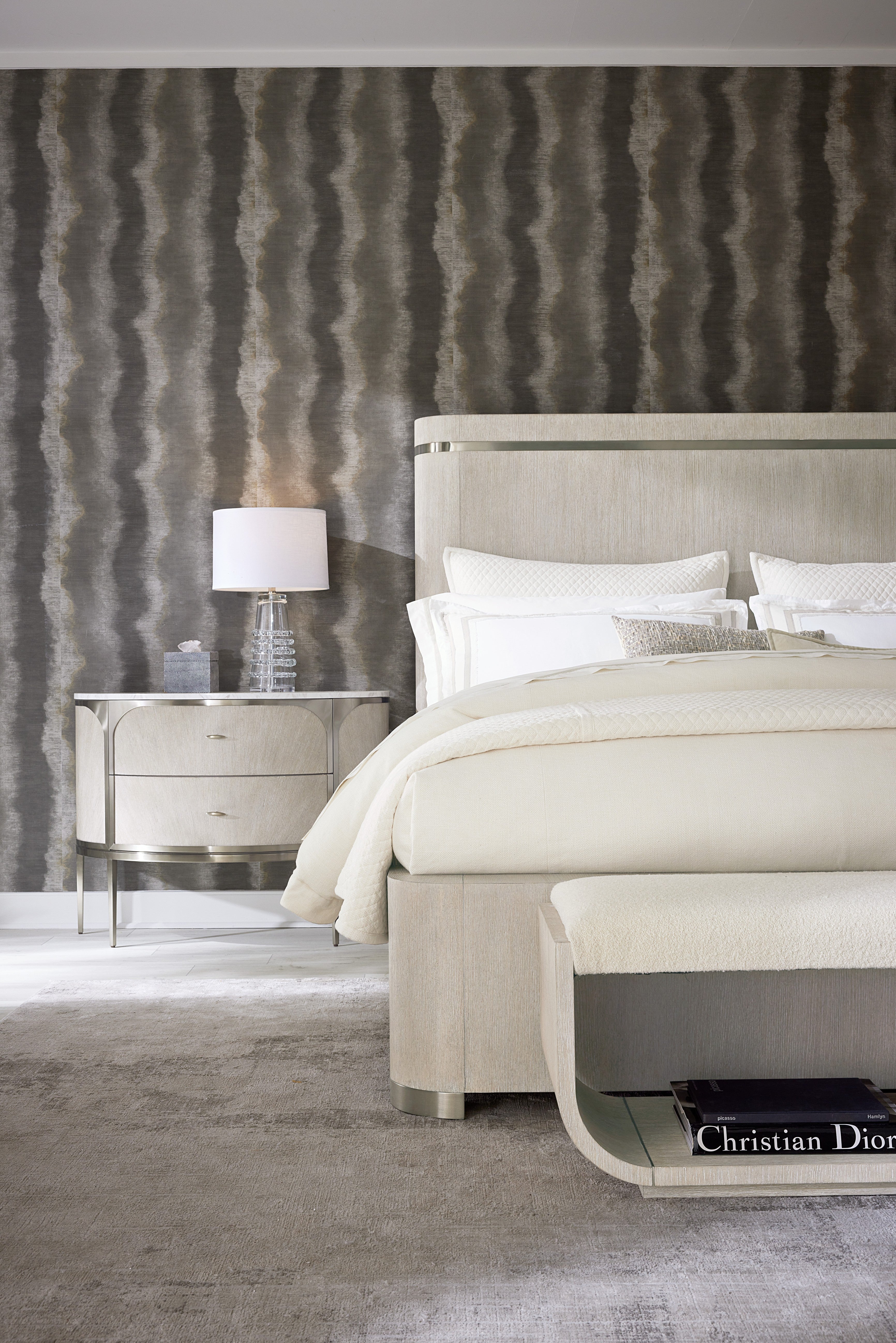 Hooker Furniture Modern Mood Panel Bed in Diamond