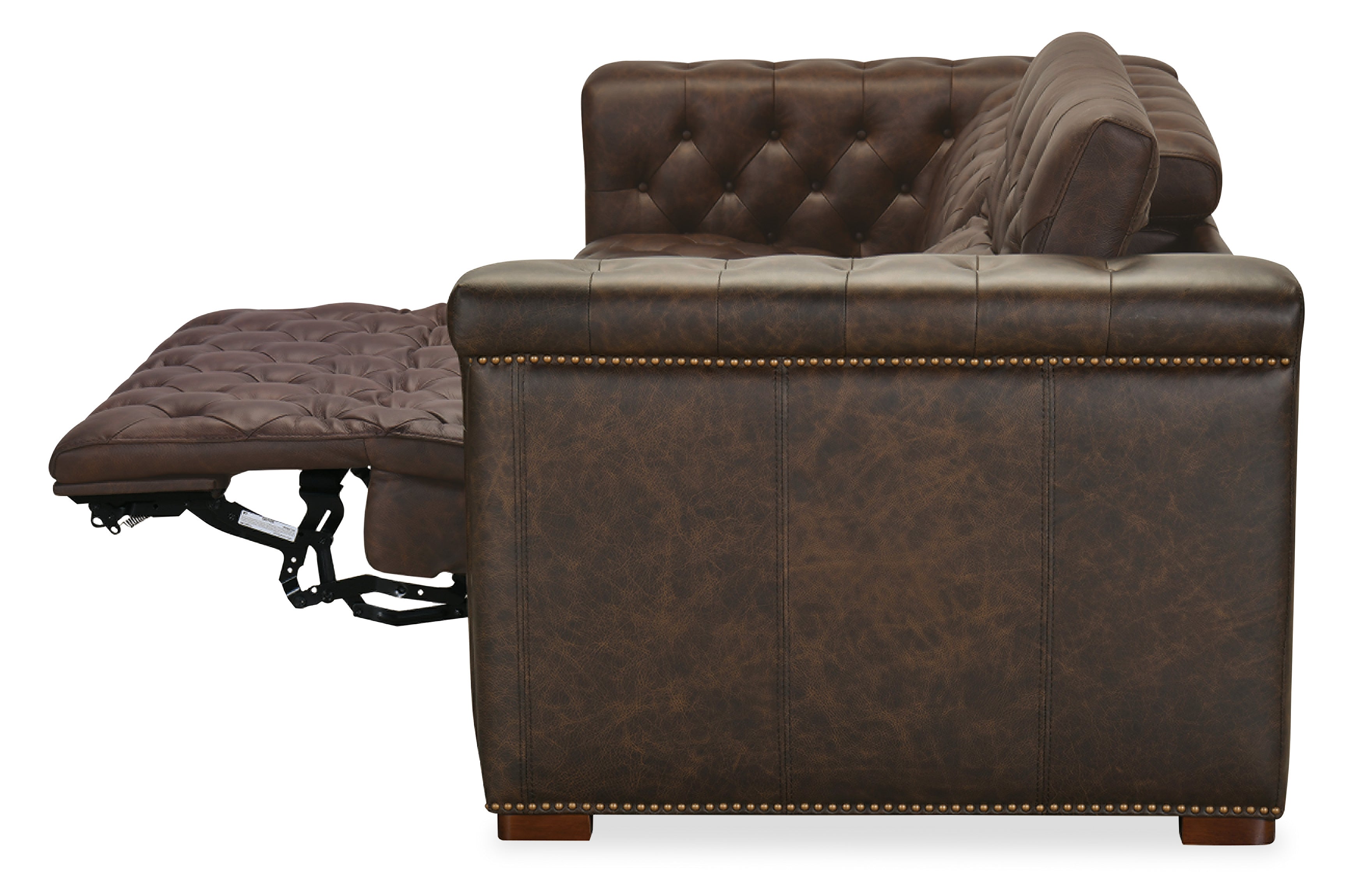 Hooker Furniture Savion Deux Sofa with Power Recliners and Power Headrests