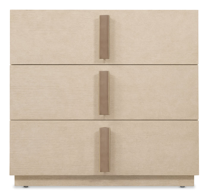 Hooker Furniture Westwood Three-Drawer Nightstand in Light Wood
