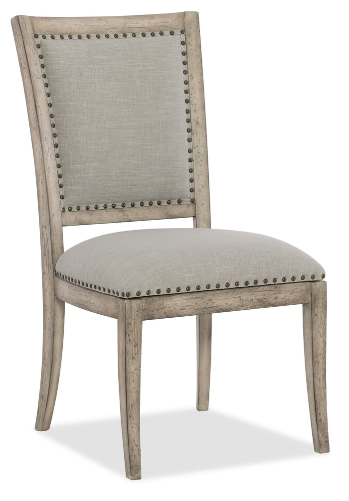 Hooker Furniture Boheme Vitton Upholstered Side Chair in Mercantile White