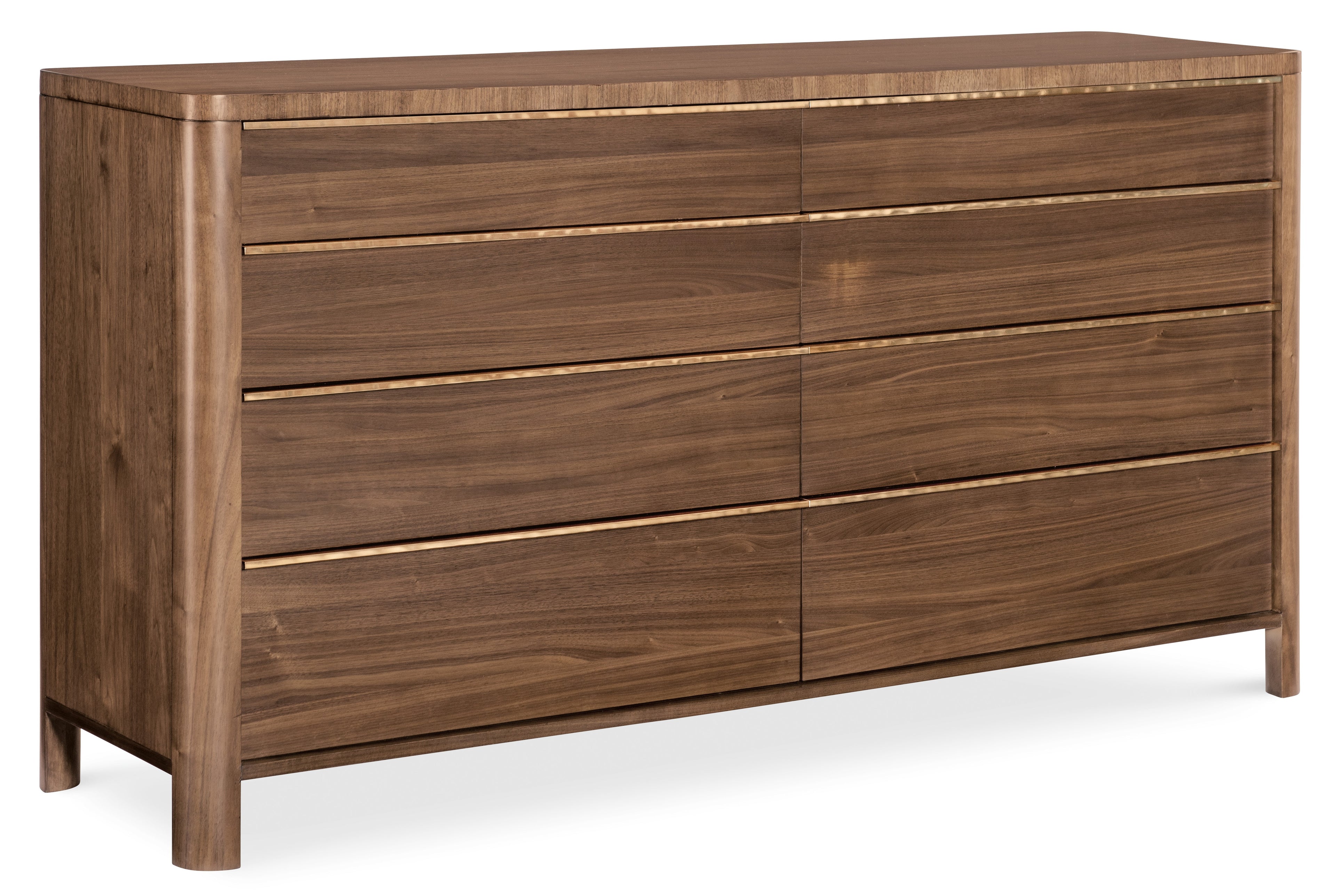 Hooker Furniture Eleana Eight Drawer Dresser in Light Caramel/Sunlit Bronze