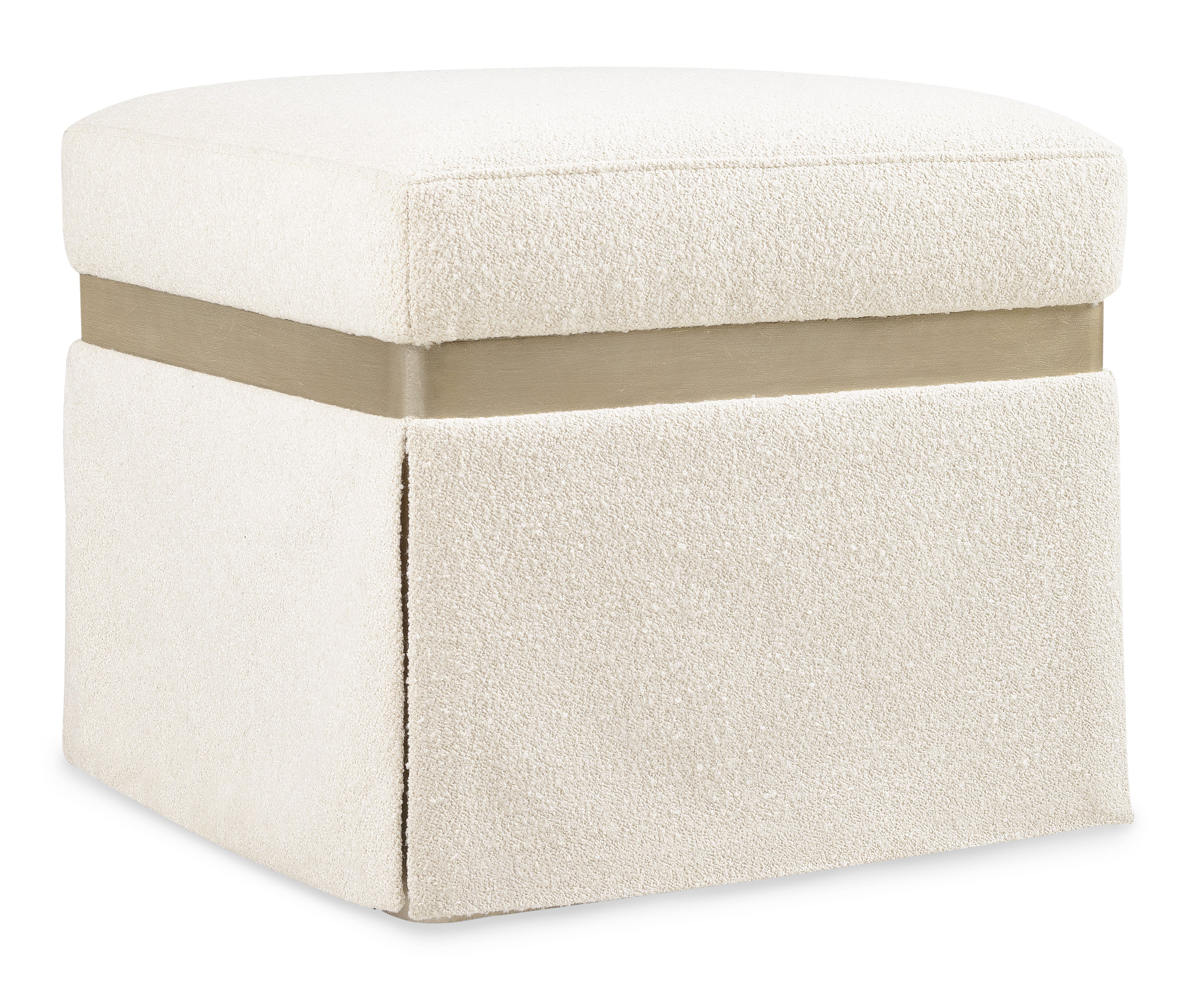Hooker Furniture Melange Dream Weaver Pouf in Beige