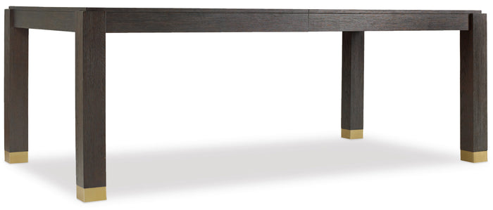 Hooker Furniture Curata Rectangle Dining Table with 2-20in Leaves in Midnight