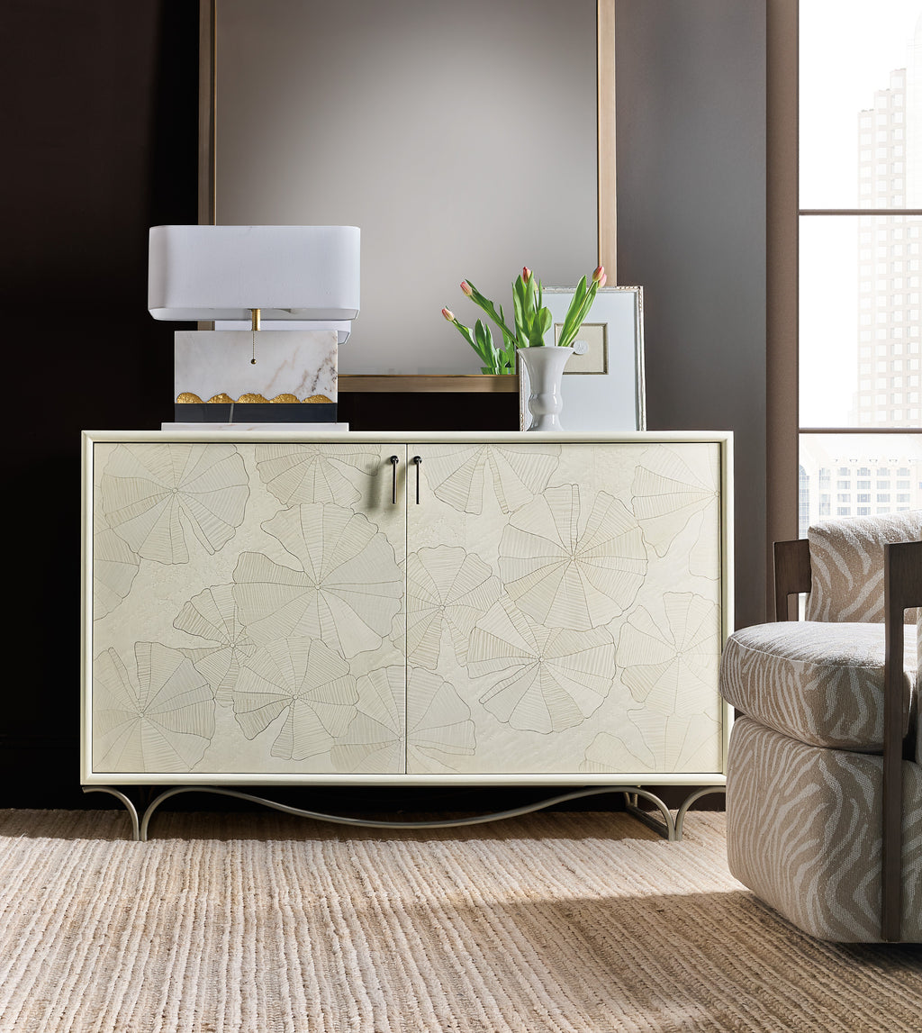 Hooker Furniture Melange White Lotus Hall Chest in White