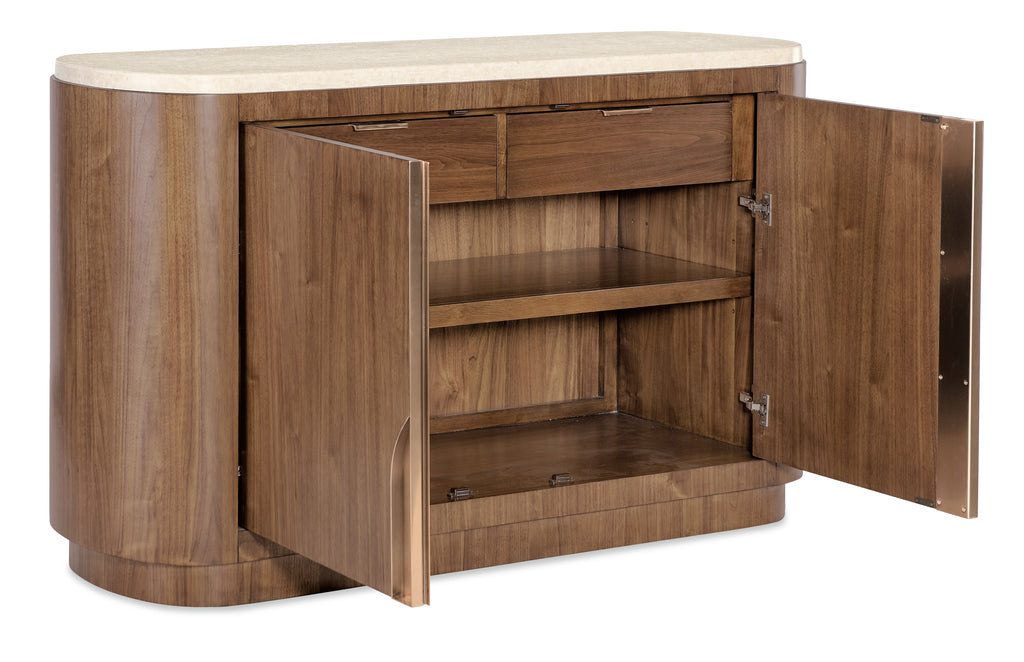 Hooker Furniture Eleana Server in Light Caramel/Sunlit Bronze