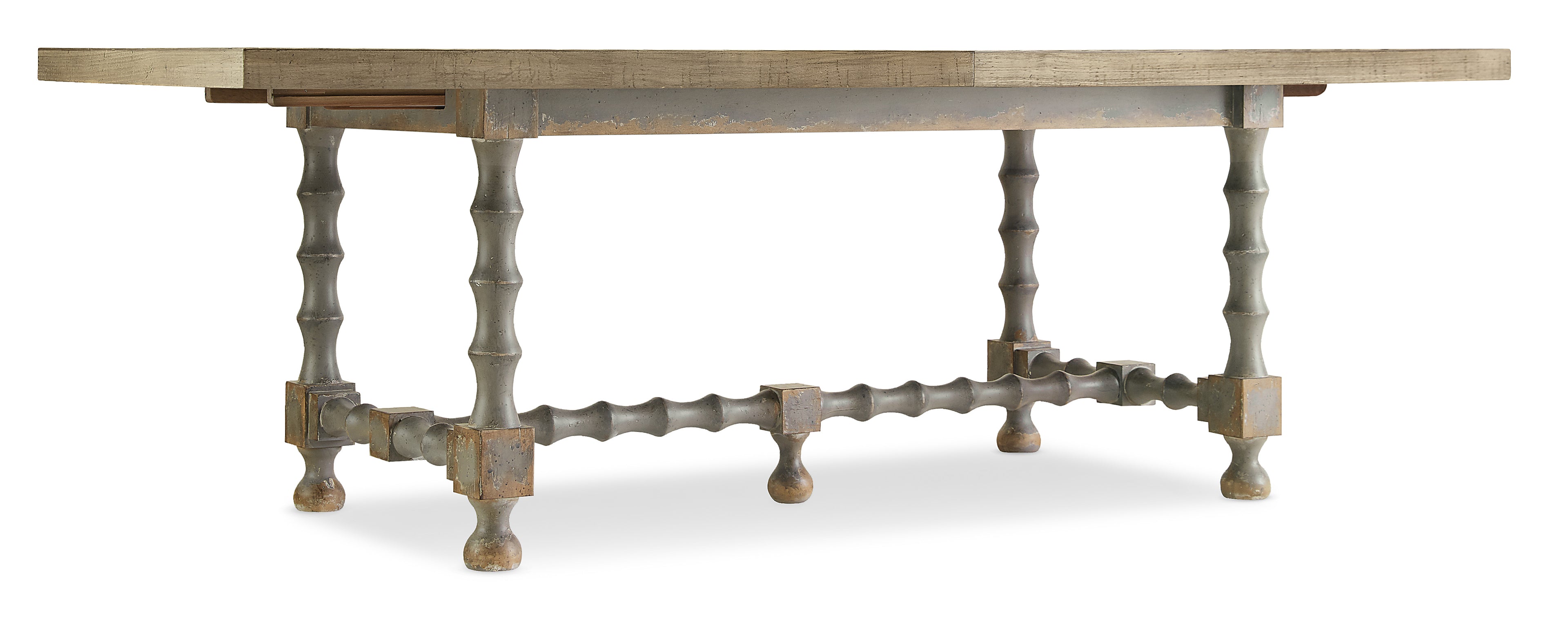 Hooker Furniture Ciao Bella 84in Trestle Table with 2-18in Leaves