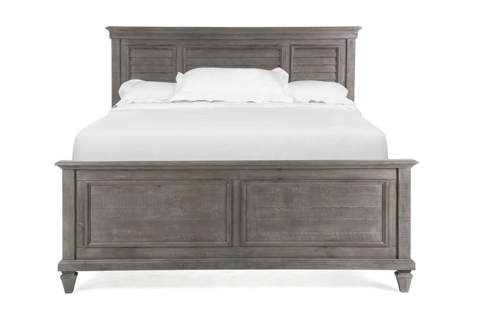 Lancaster Shutter Panel Bed in Dovetail Grey
