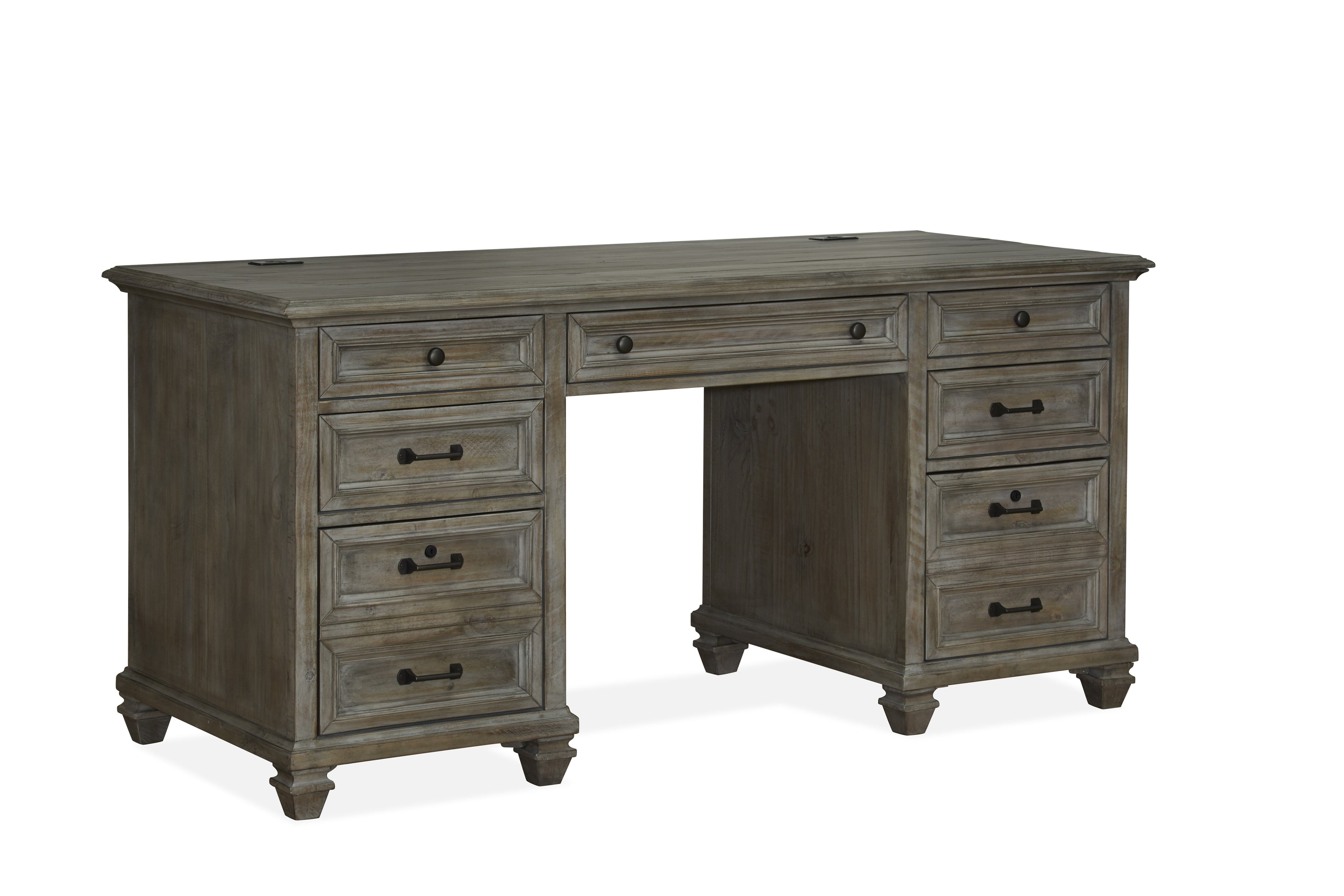 Lancaster Executive Desk in Dovetail Grey