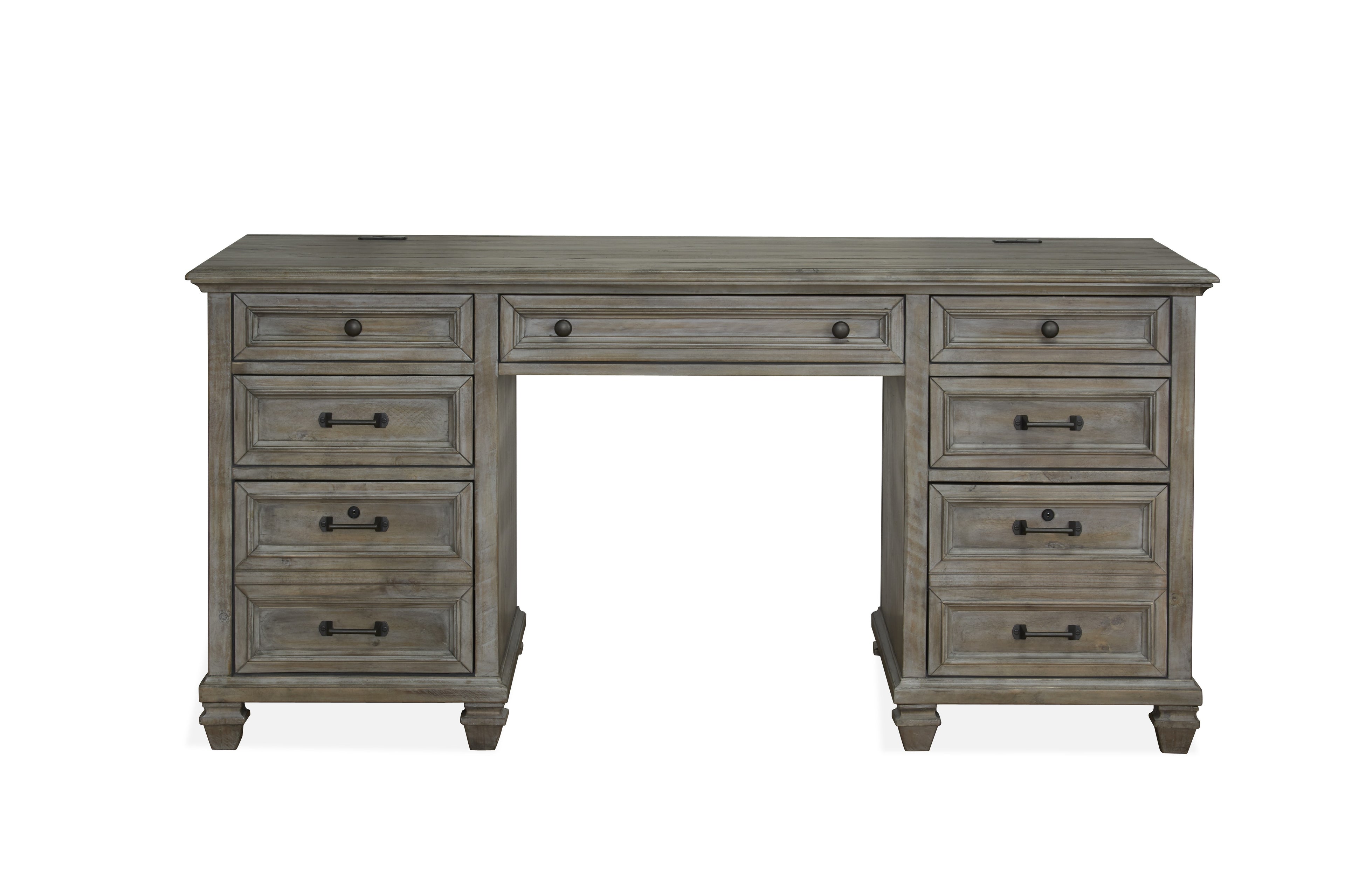 Lancaster Executive Desk in Dovetail Grey