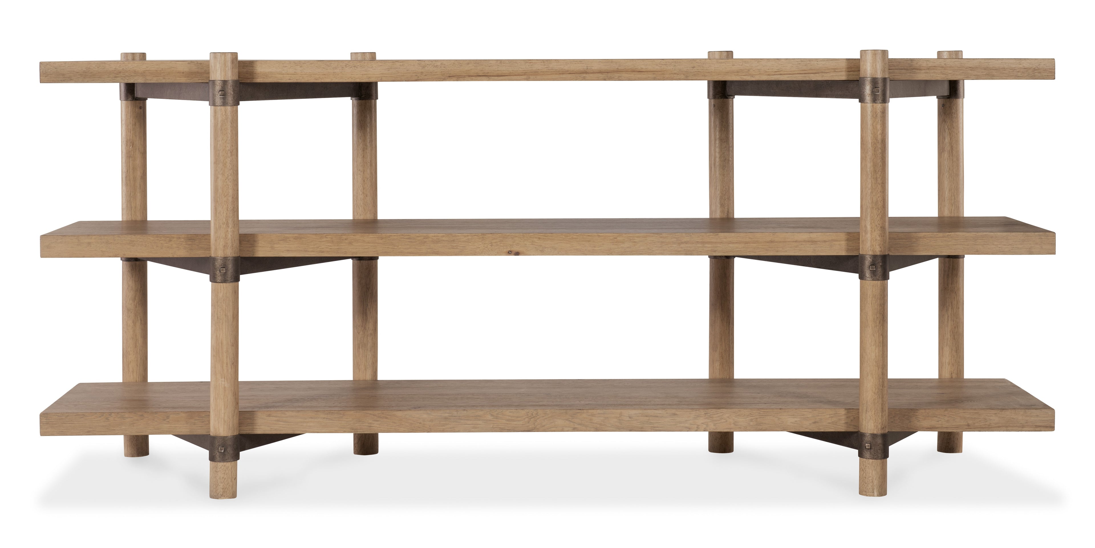 Hooker Furniture Vineyard Row Console in Light Wood