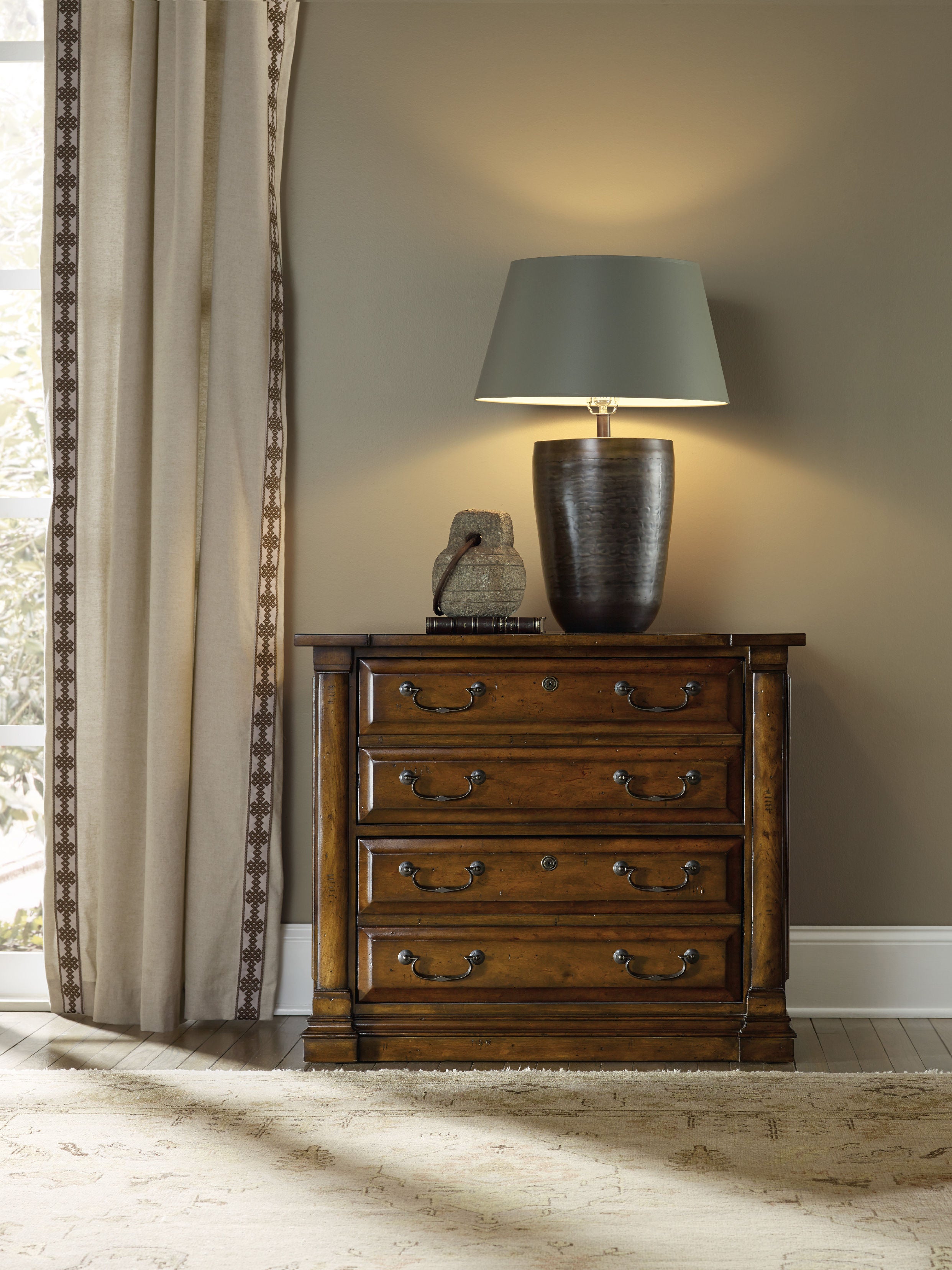 Hooker Furniture Tynecastle Lateral File in Medium Wood