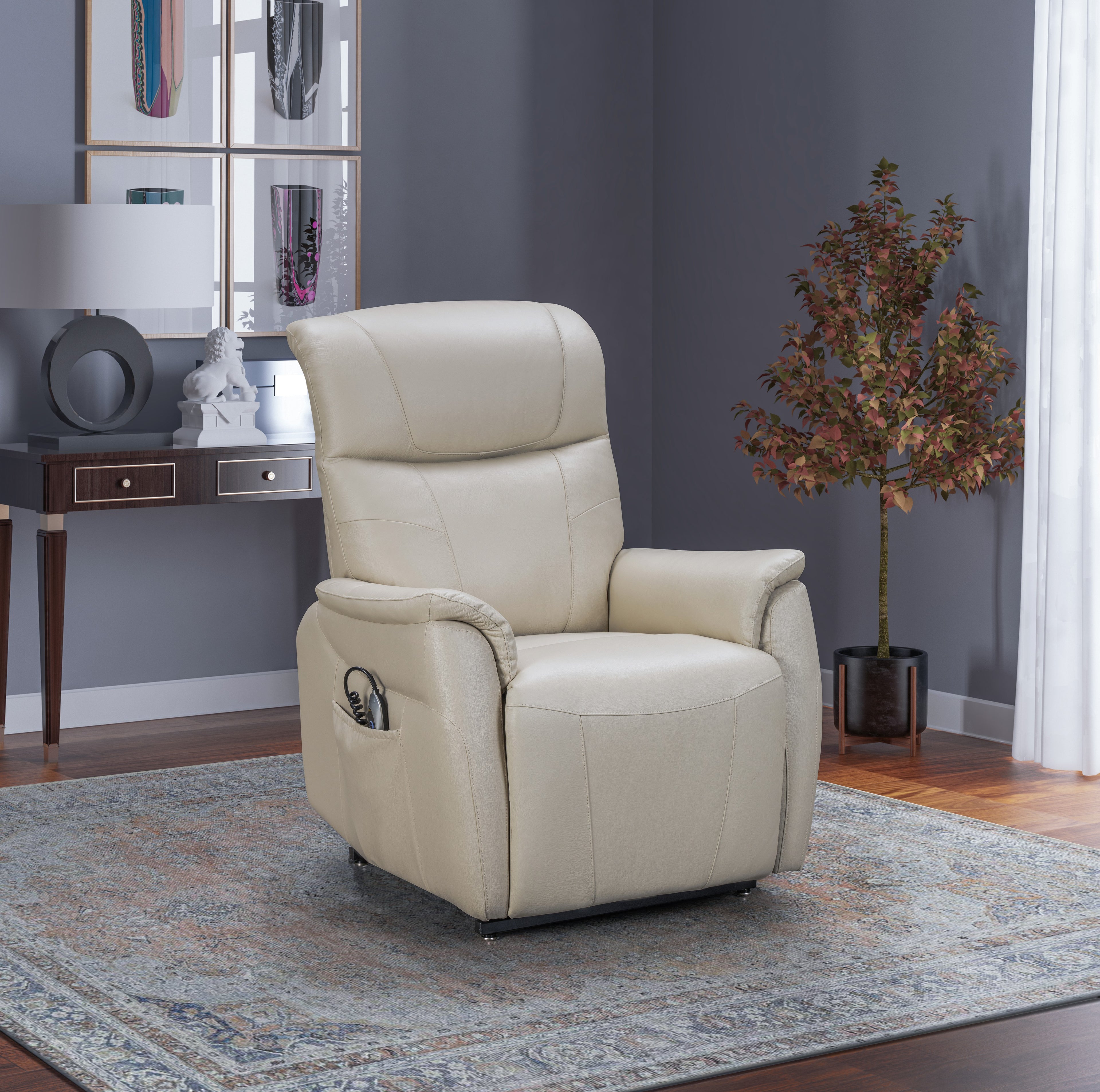 Leighton Recliner in Laurel Cream