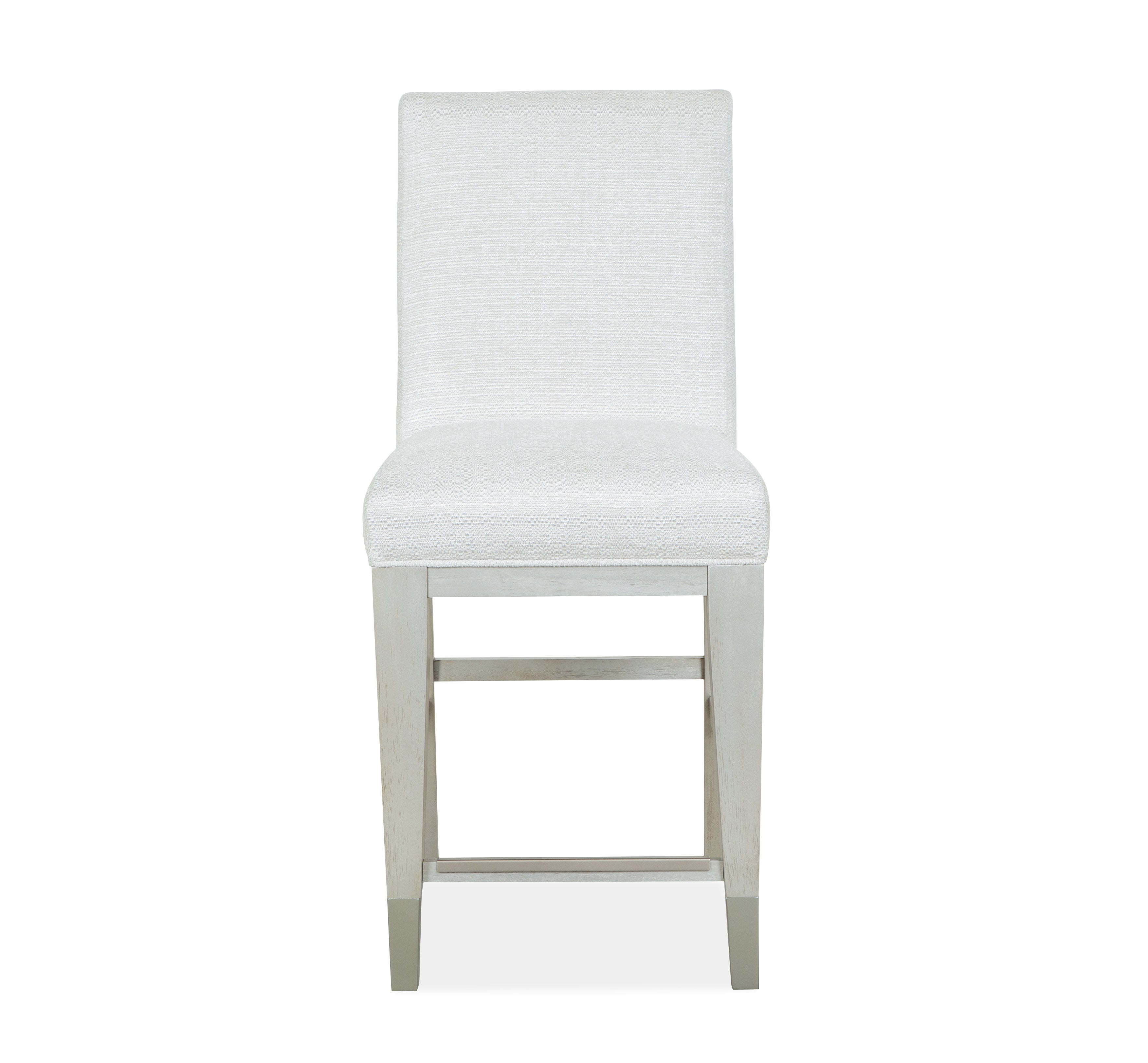 Magnussen Lenox Counter Chair w/Upholstered Seat and Back (2/ctn) in Warm Silver and Acadia White