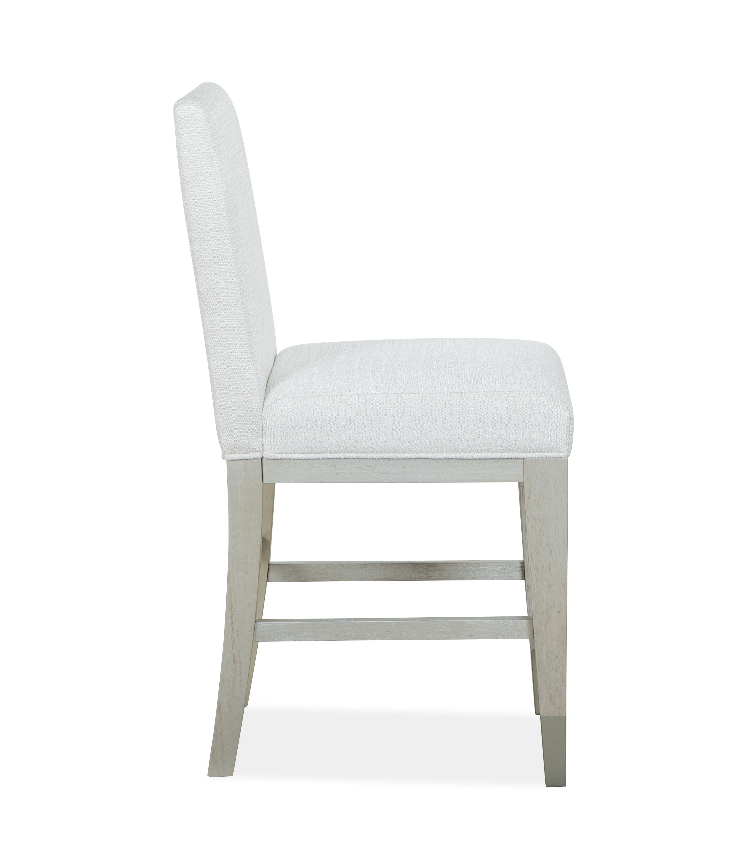 Magnussen Lenox Counter Chair w/Upholstered Seat and Back (2/ctn) in Warm Silver and Acadia White