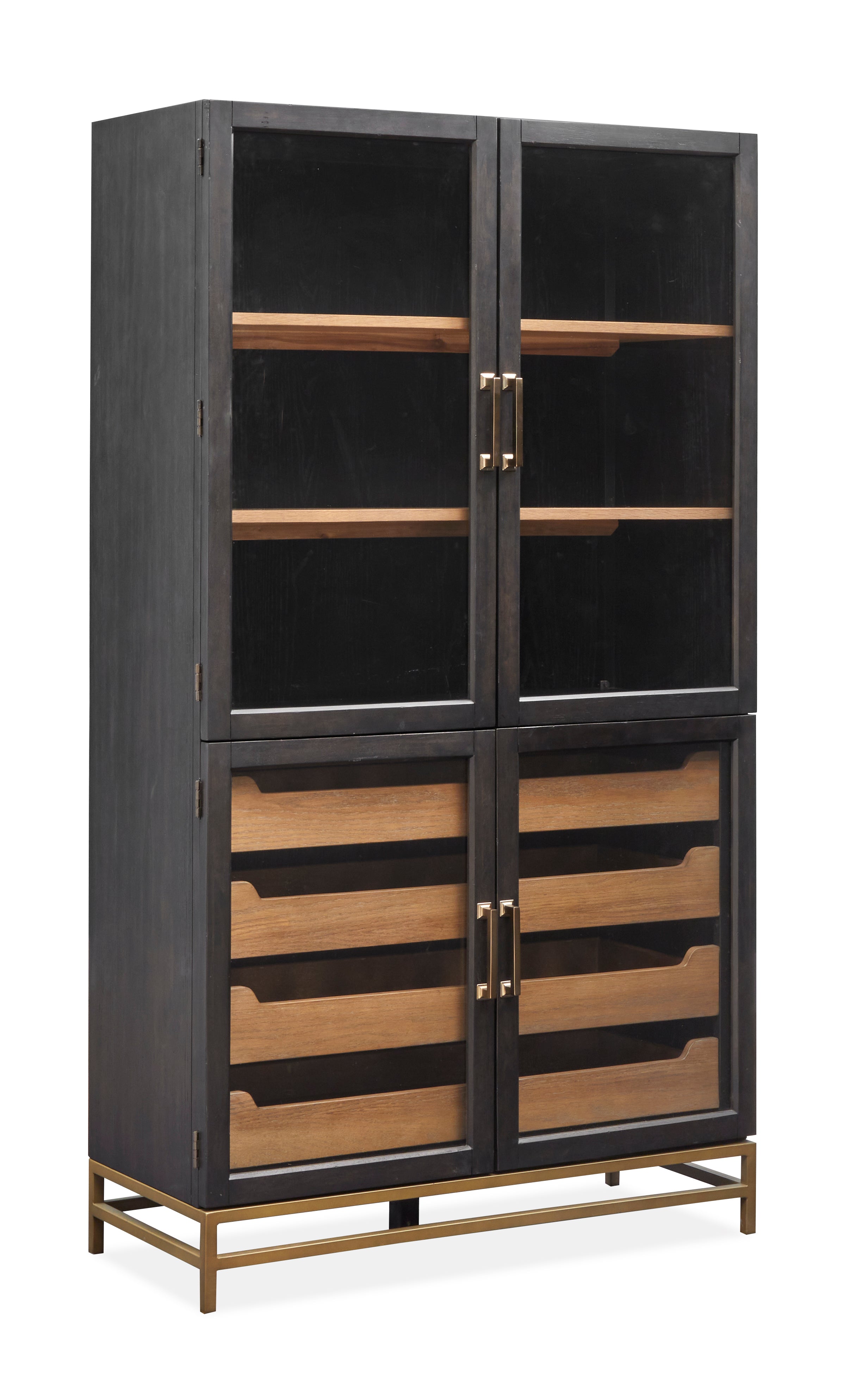 Lindon Two Tone Dining Cabinet in Coffee Bean