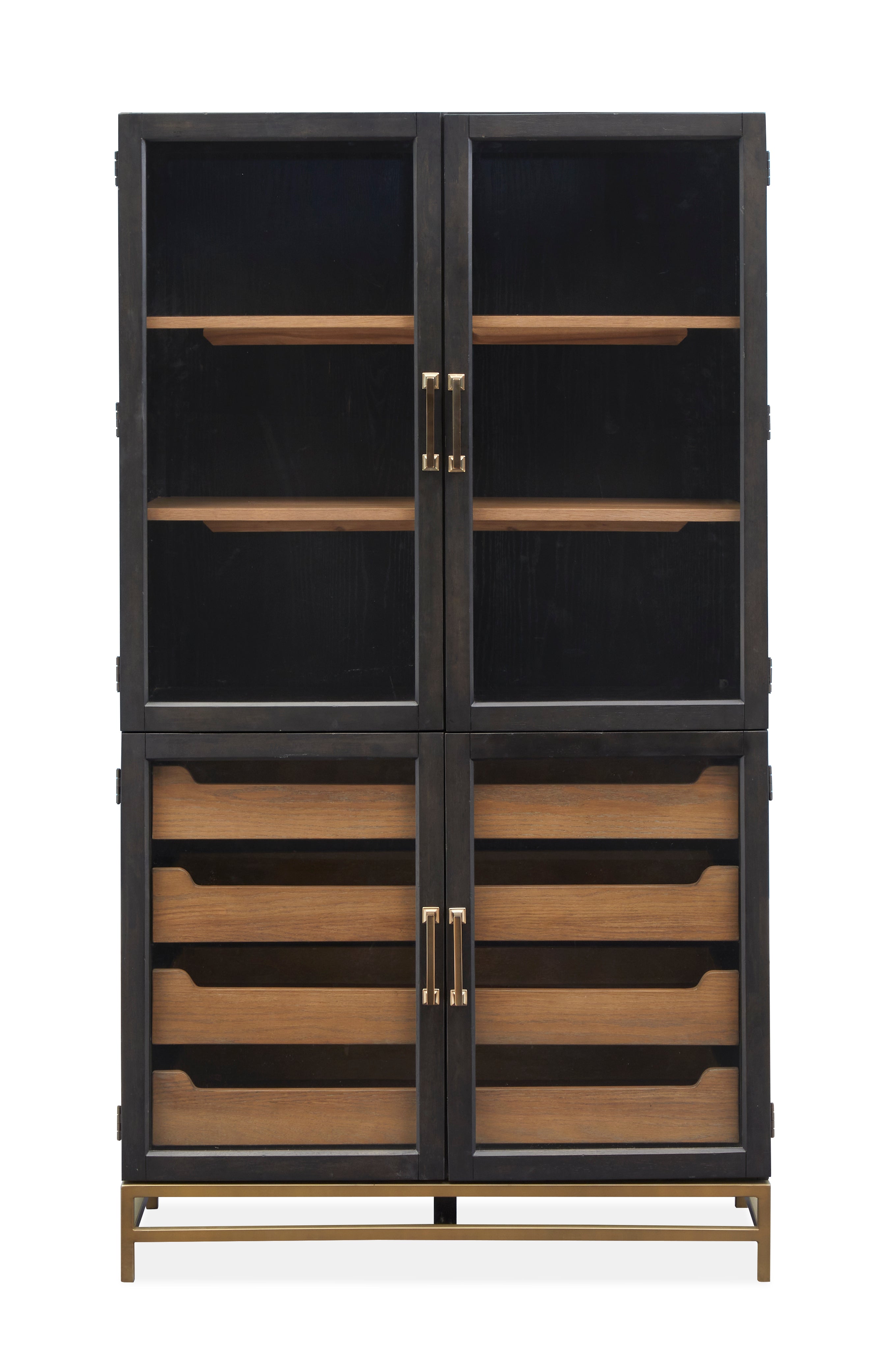 Lindon Two Tone Dining Cabinet in Coffee Bean