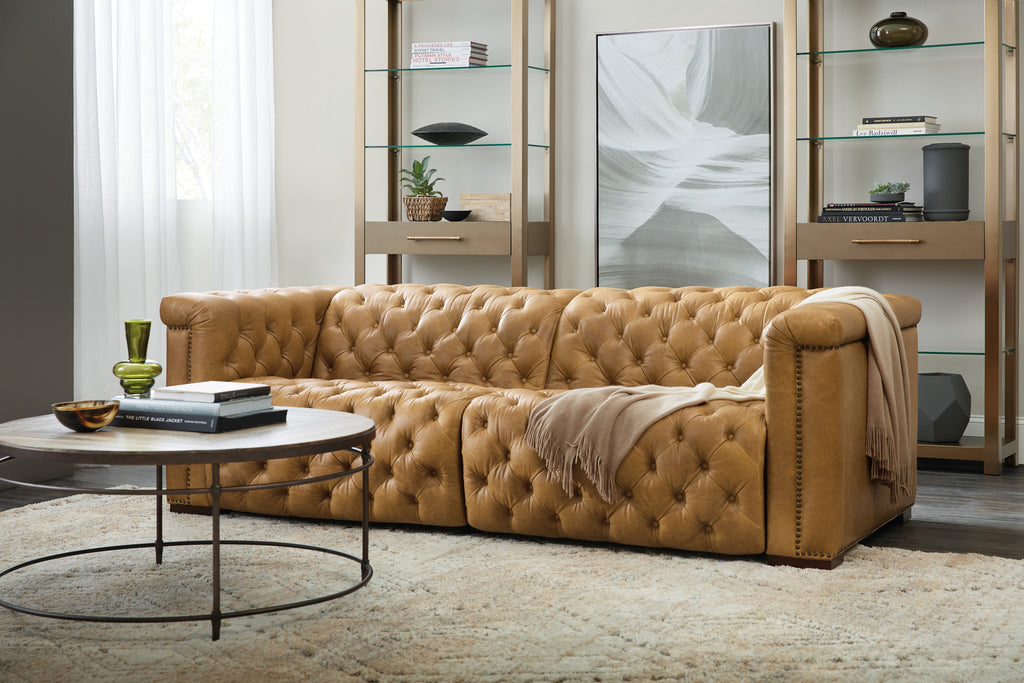 Hooker Furniture Savion 2 over 2 Sofa with Power Recline & Power Headrest