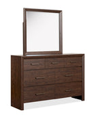 Magnussen Llewellyn Portrait Mirror in Columbian Walnut