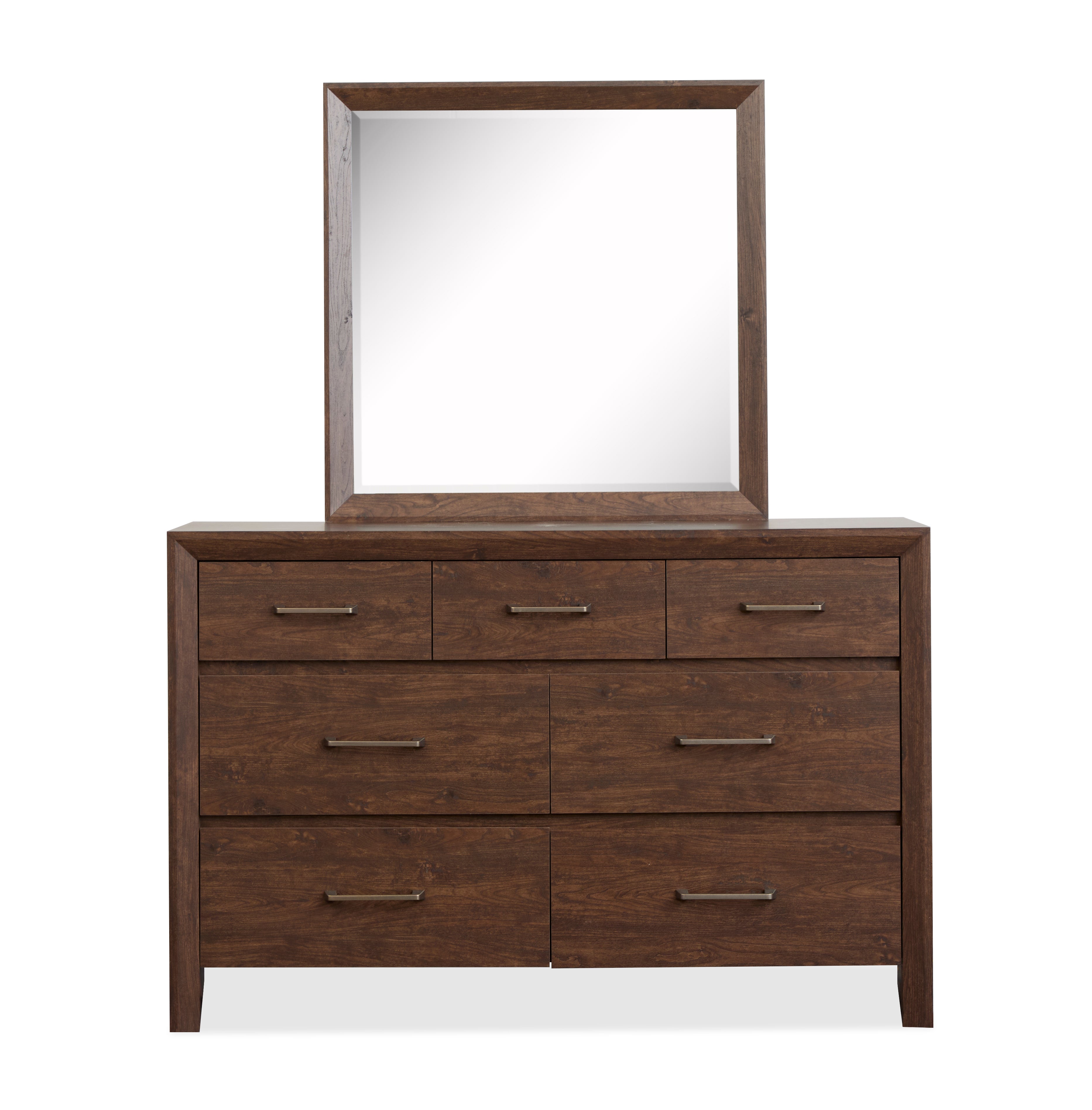 Magnussen Llewellyn Portrait Mirror in Columbian Walnut