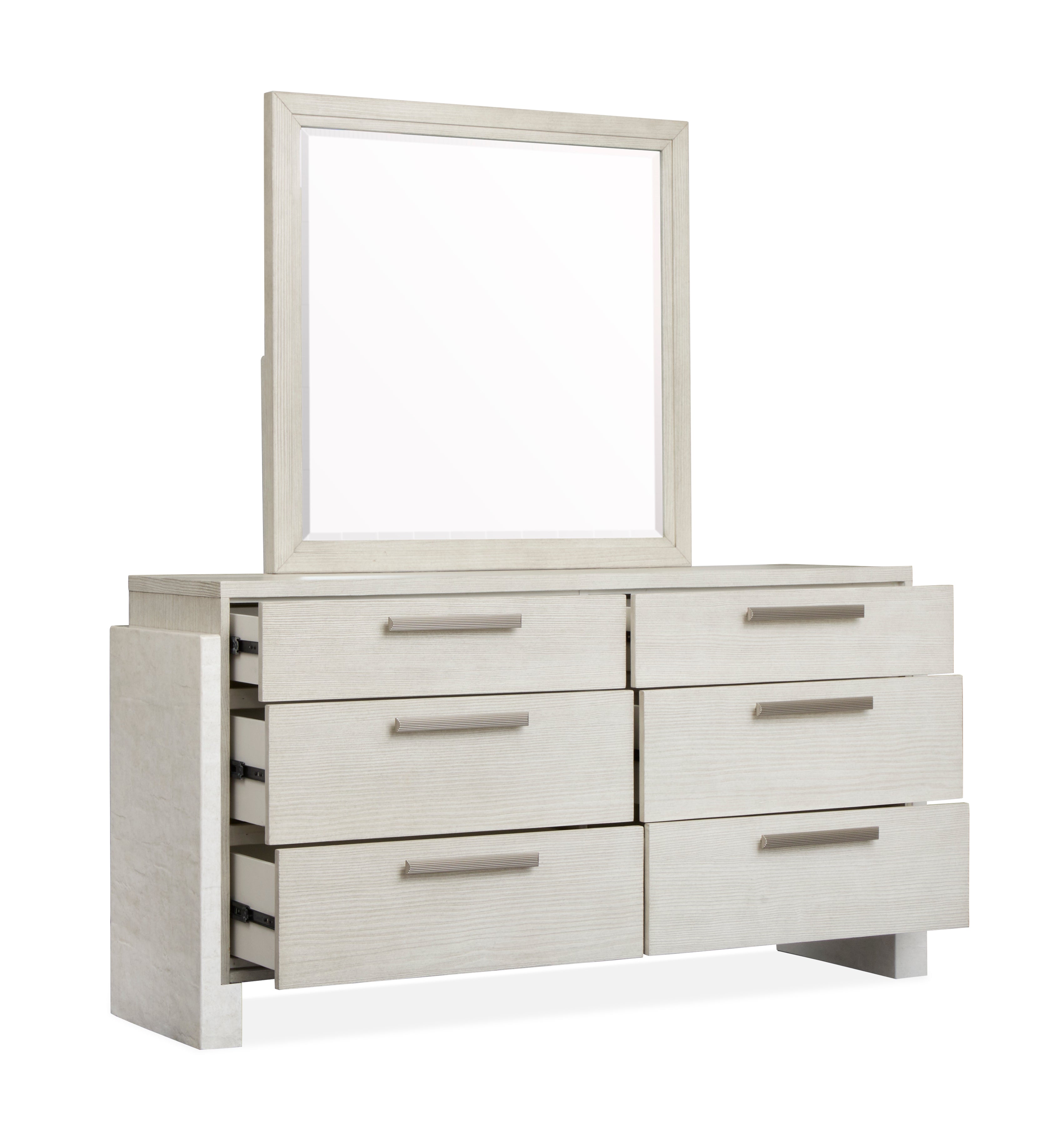 Magnussen Lorelei Landscape Mirror in Misty Cloud