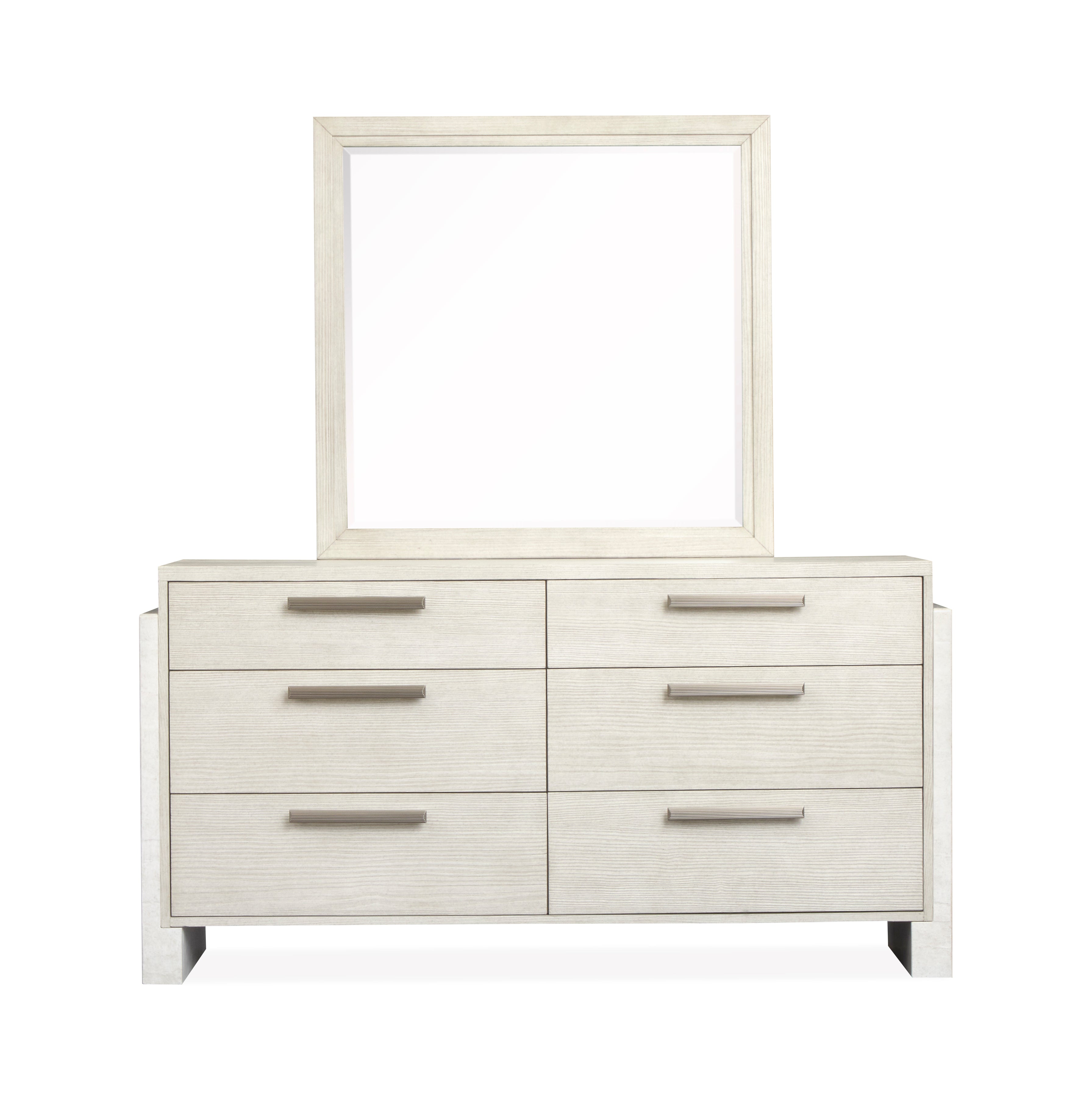 Magnussen Lorelei Landscape Mirror in Misty Cloud