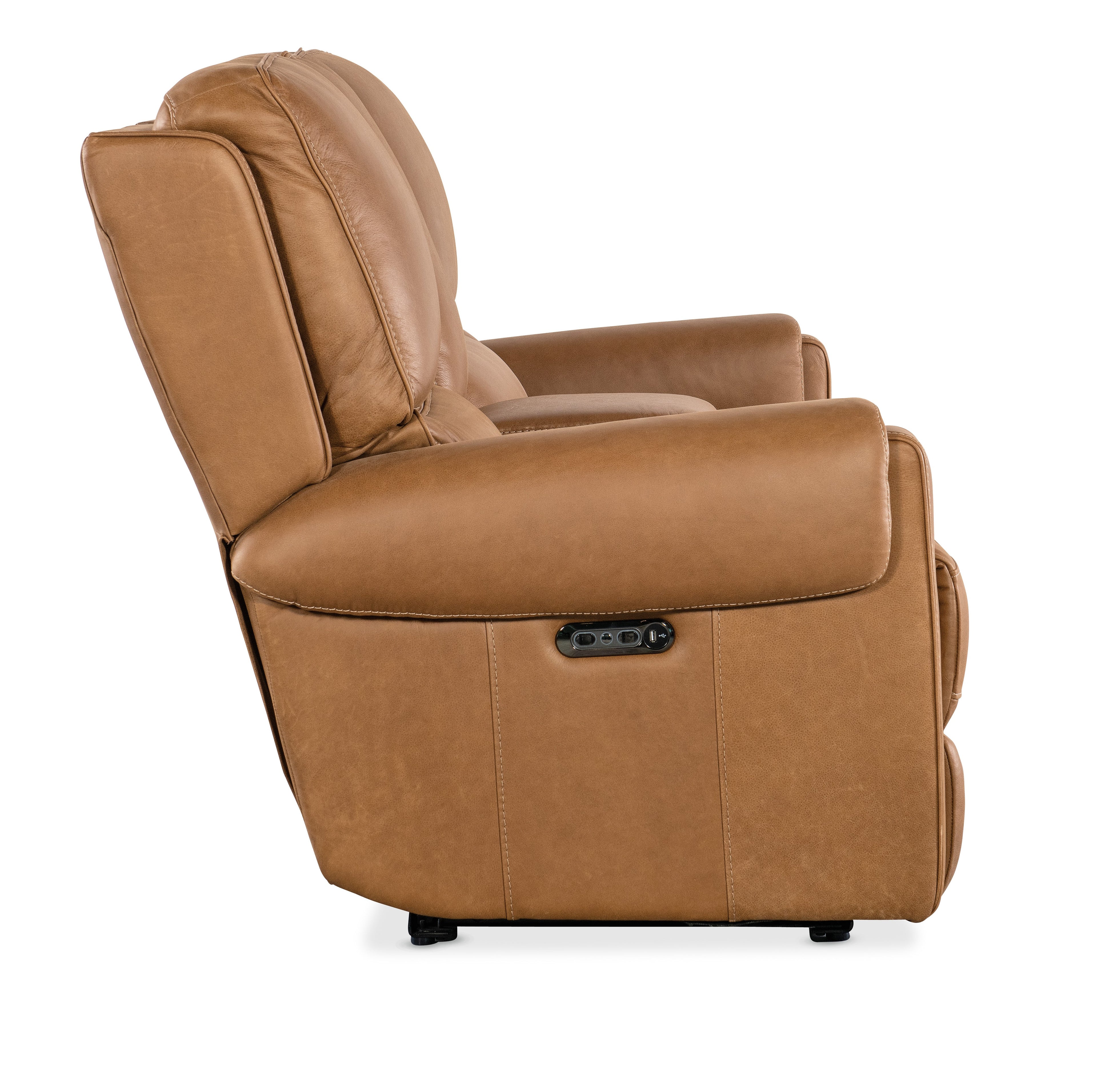 Hooker Furniture Somers Console Loveseat with Power Recline & Power Headrest