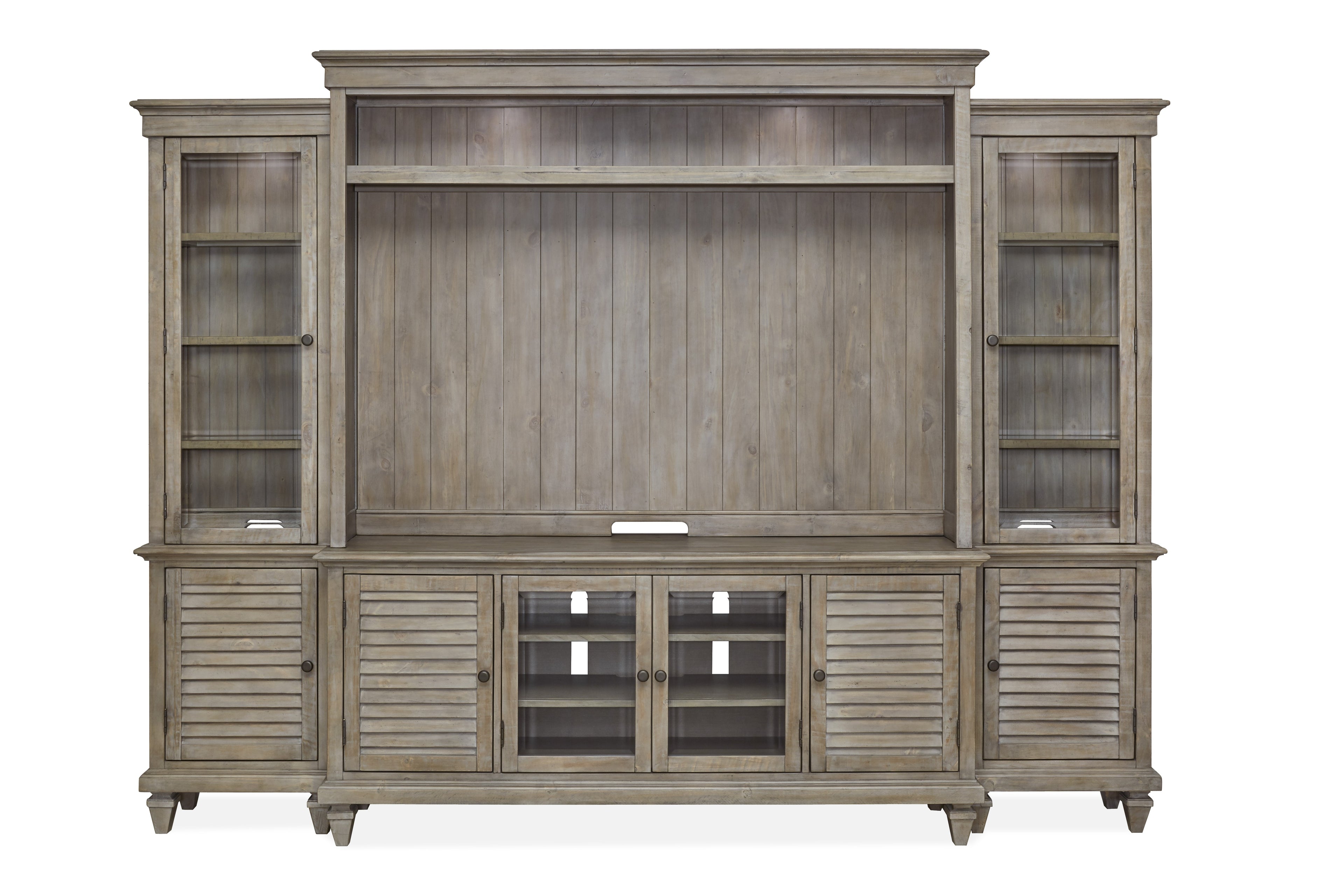 Magnussen Lancaster Entertainment Wall in Dovetail Grey