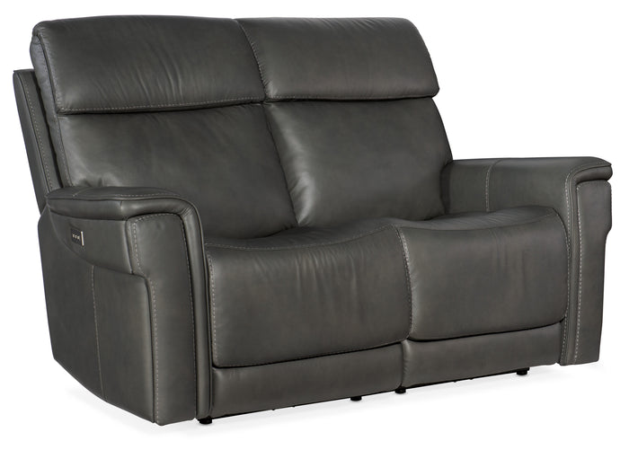 Hooker Furniture Lyra Zero Gravity Power Loveseat with Power Headrest in Gray