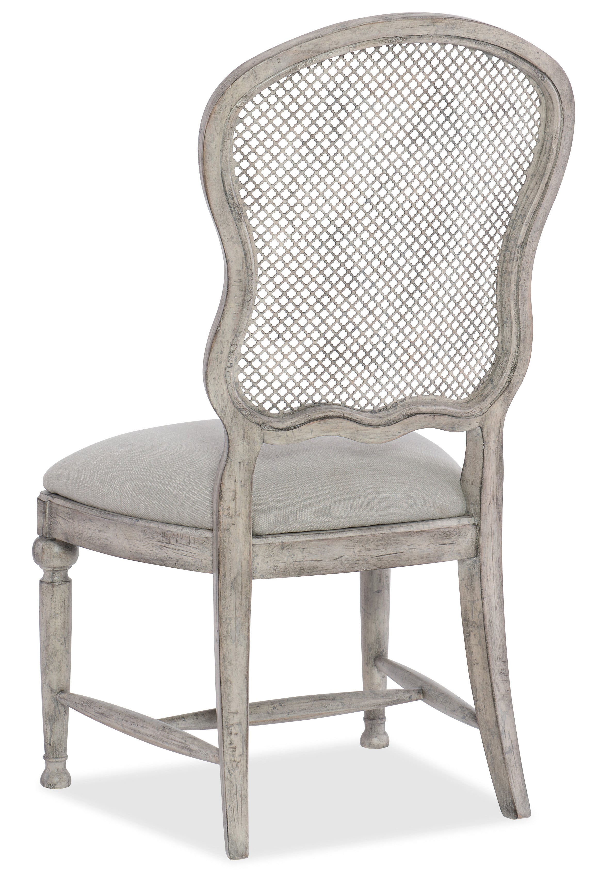 Hooker Furniture Boheme Gaston Metal Back Side Chair in Mercantile White